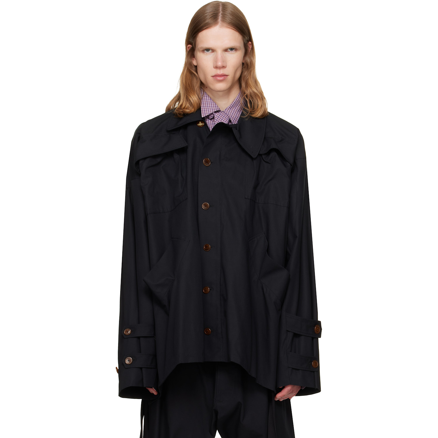 Vivienne Westwood Black Asymmetric Over Jacket