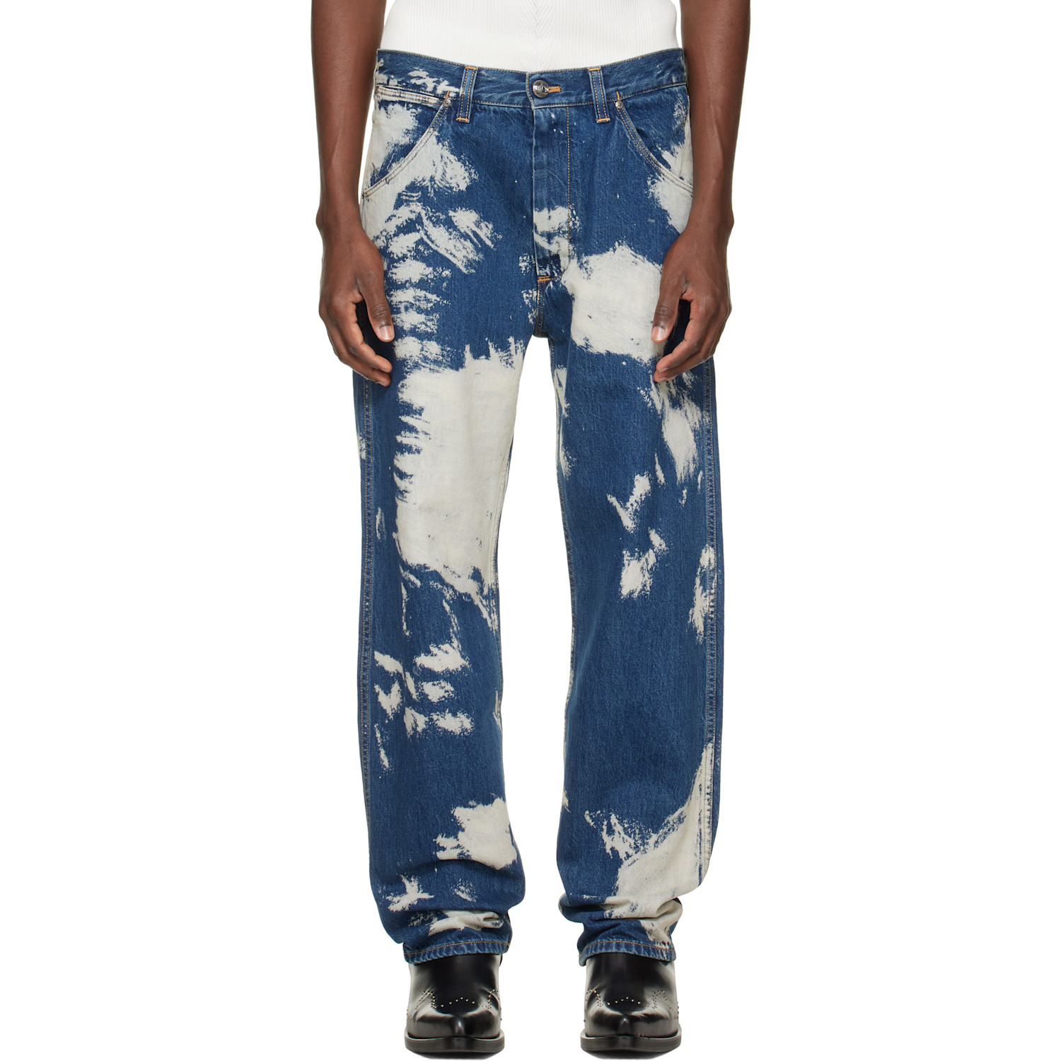 Vivienne Westwood Blue & Beige Ranch Jeans