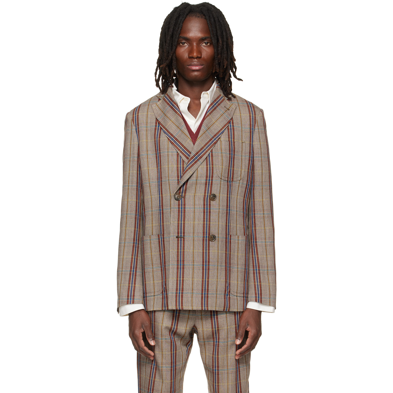 Vivienne Westwood Beige Double Breasted Cruise Blazer