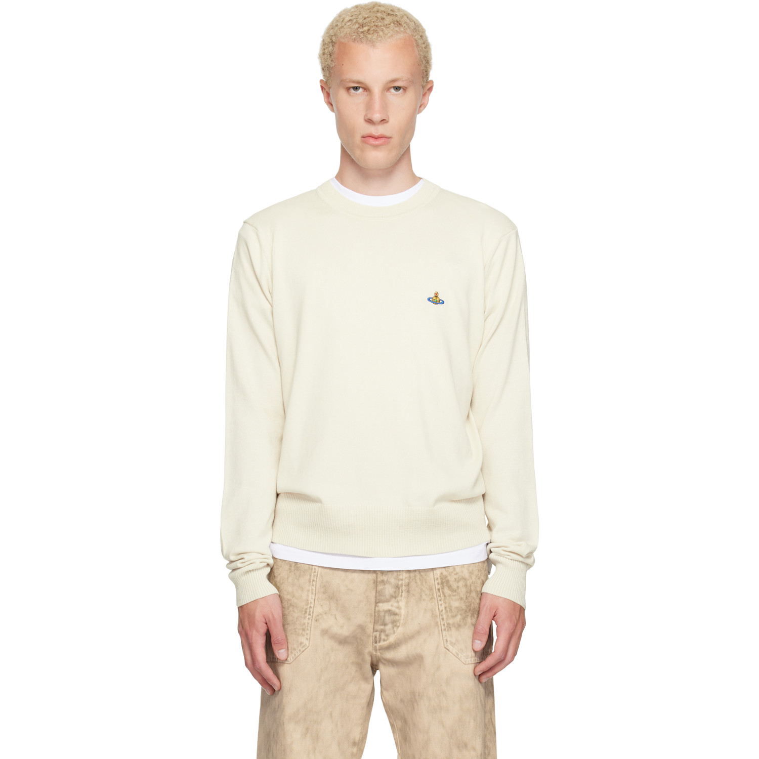 Vivienne Westwood Off-White Alex Round Neck Sweater