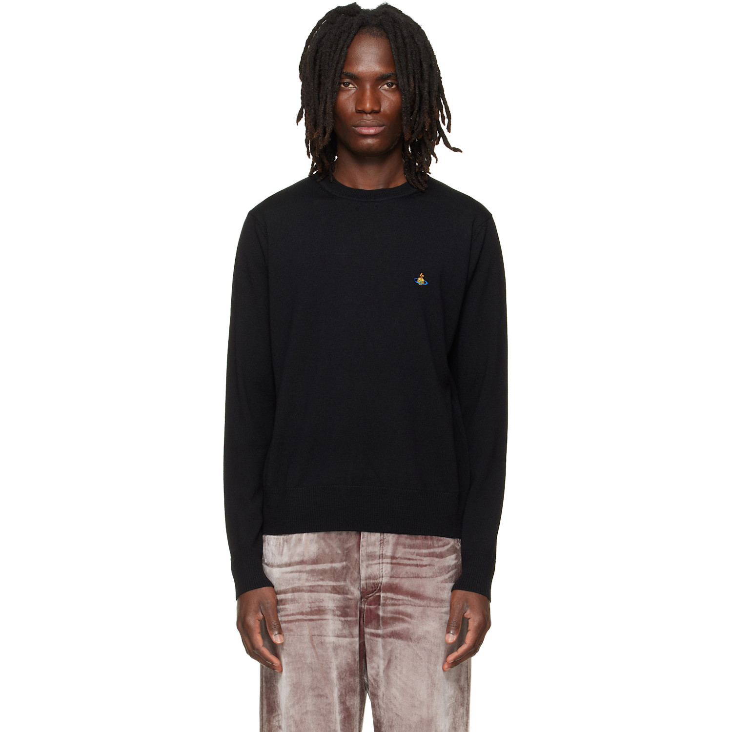 Vivienne Westwood Black Alex Round Neck Sweater
