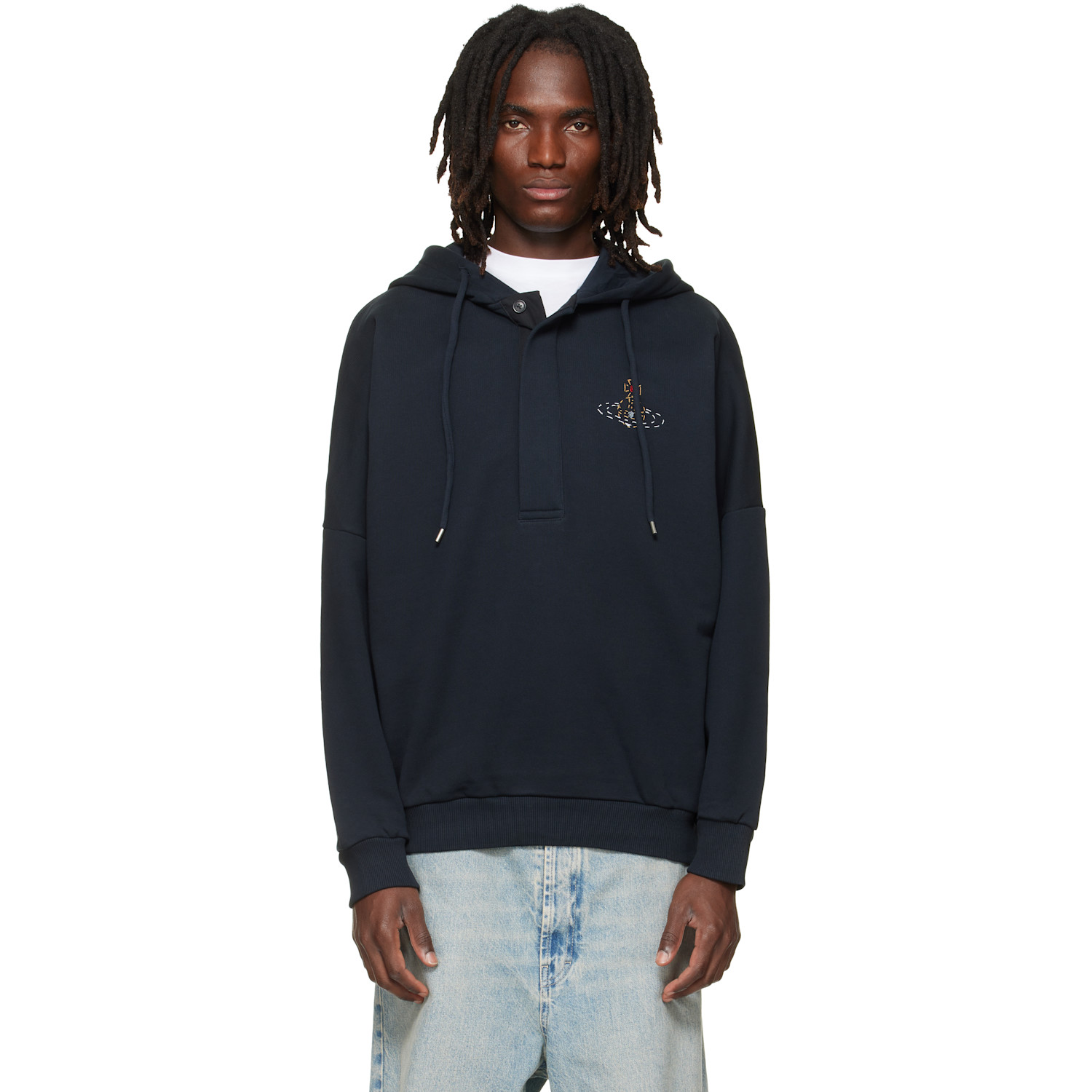 Vivienne Westwood Navy Batwing Hoodie