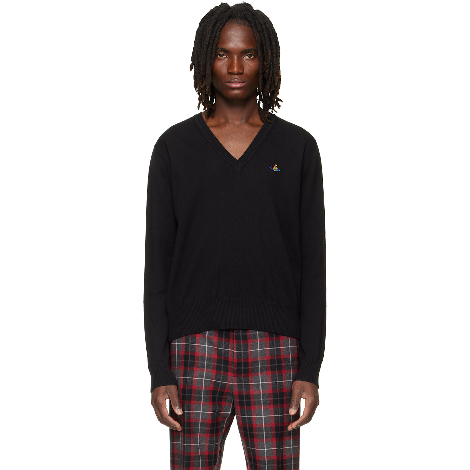 Vivienne Westwood Black Mark V-Neck Sweater