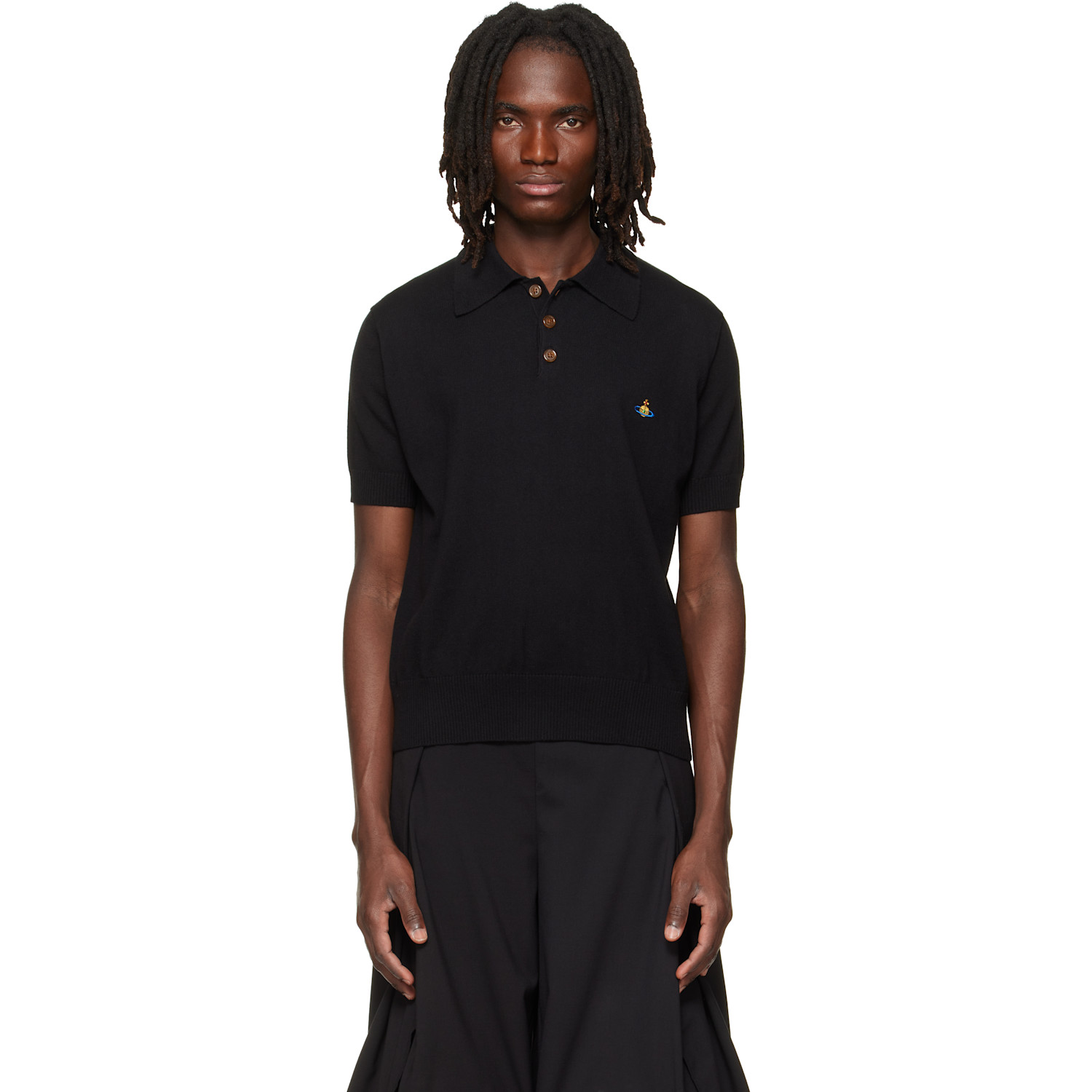 Vivienne Westwood Black Mark Polo