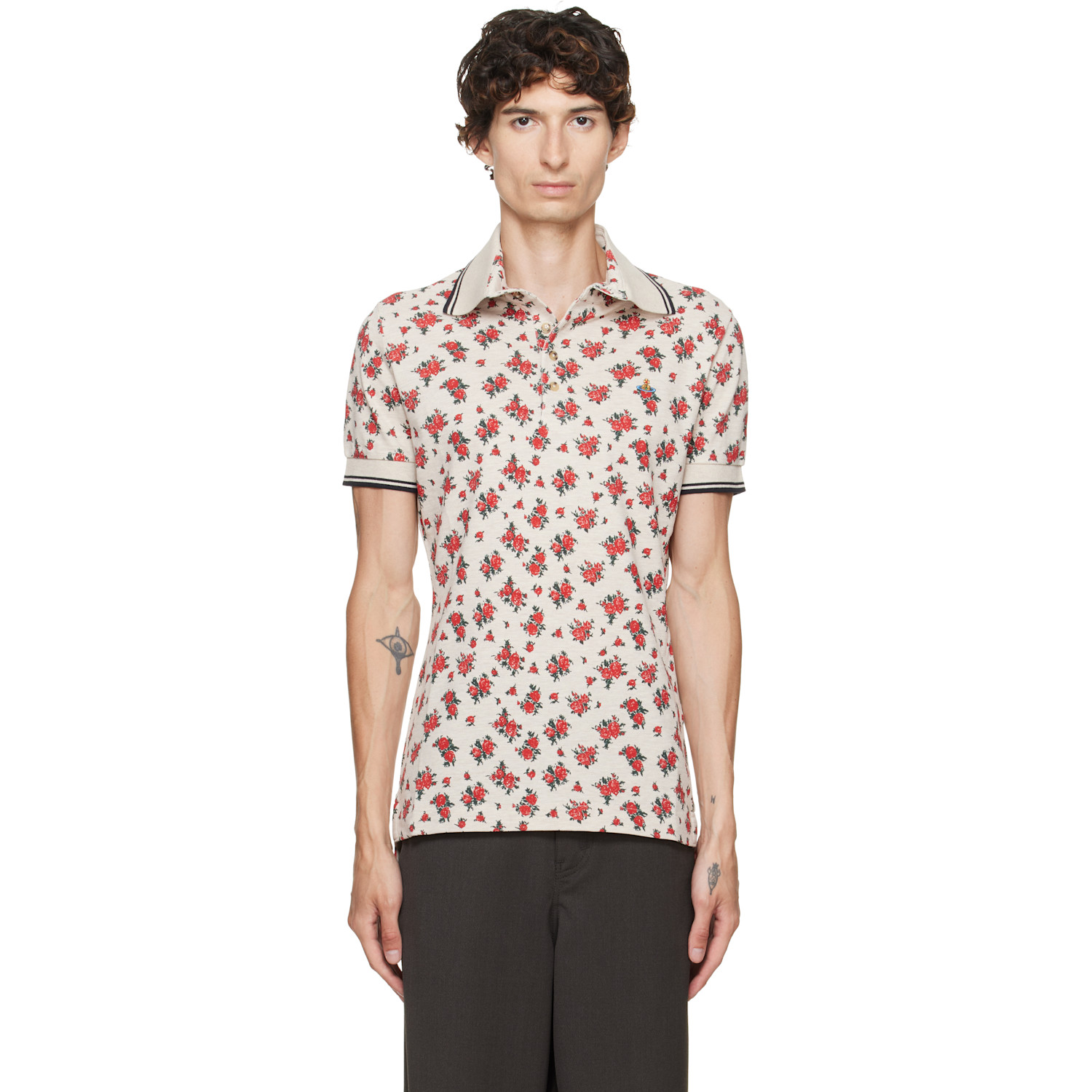 Vivienne Westwood Beige Two Button Polo