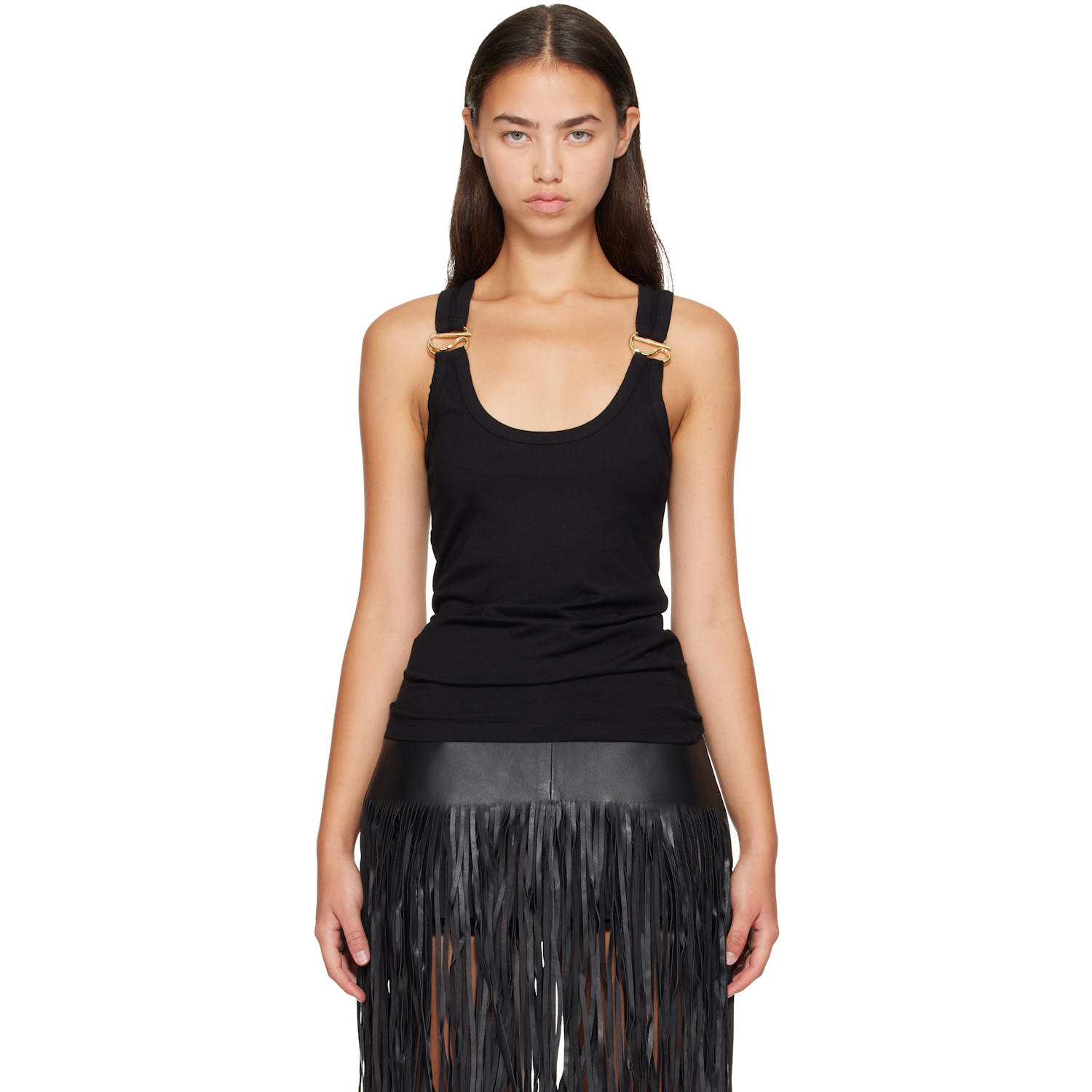 Coperni Black C-Logo Tank Top