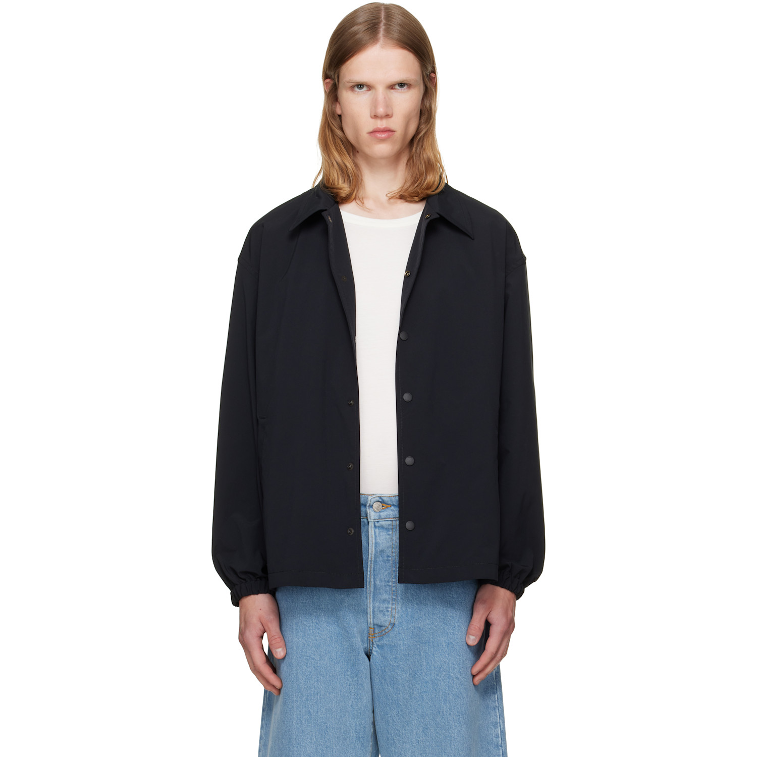 vowels Black Coach Jacket