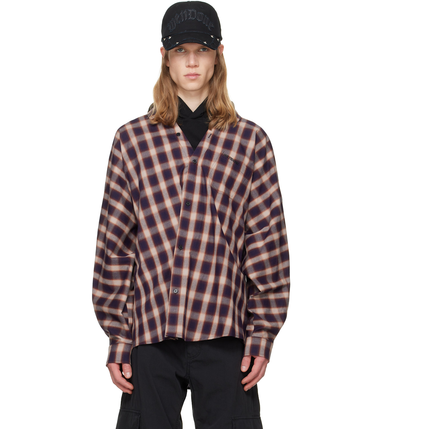 We11done Black Layered Hoodie