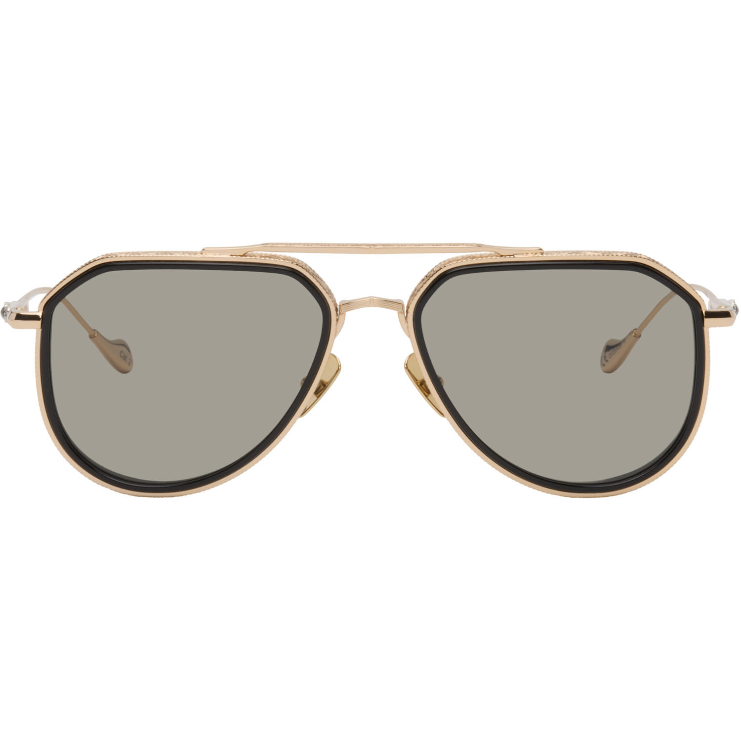 Cutler and Gross Gold The Great Frog Edition Triumph Aviator Sunglasses