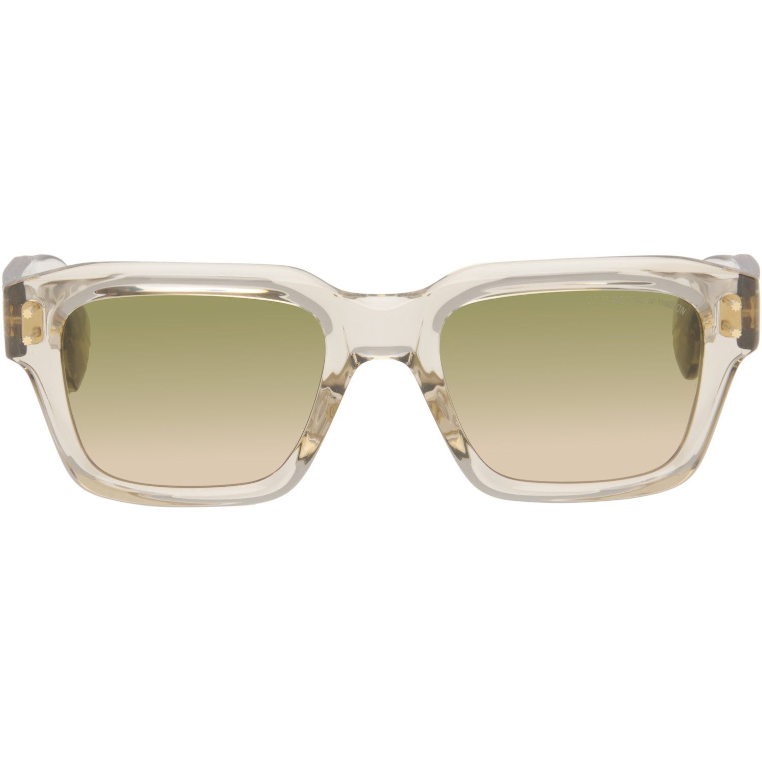 Cutler and Gross Beige 1432 Square Sunglasses