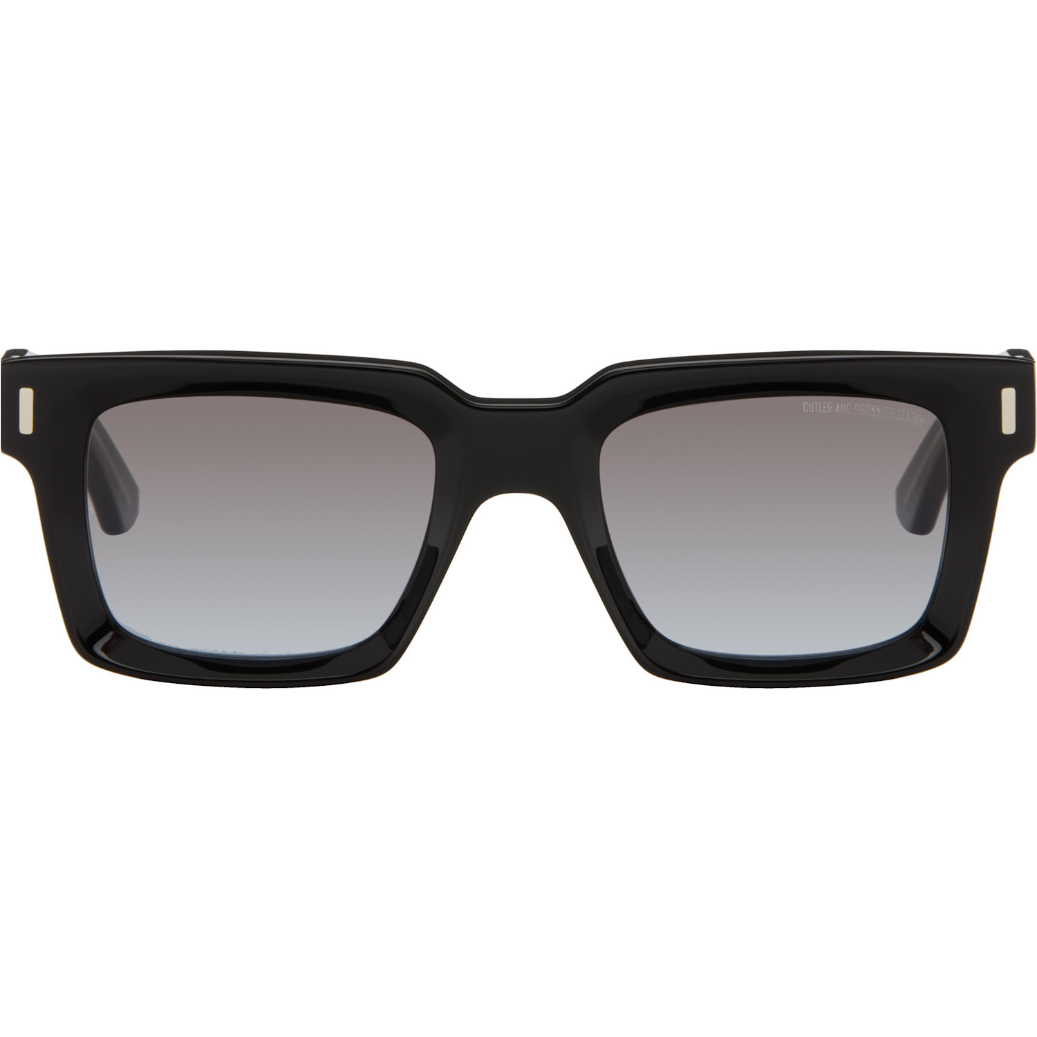 Cutler and Gross Black 1386 Square Sunglasses