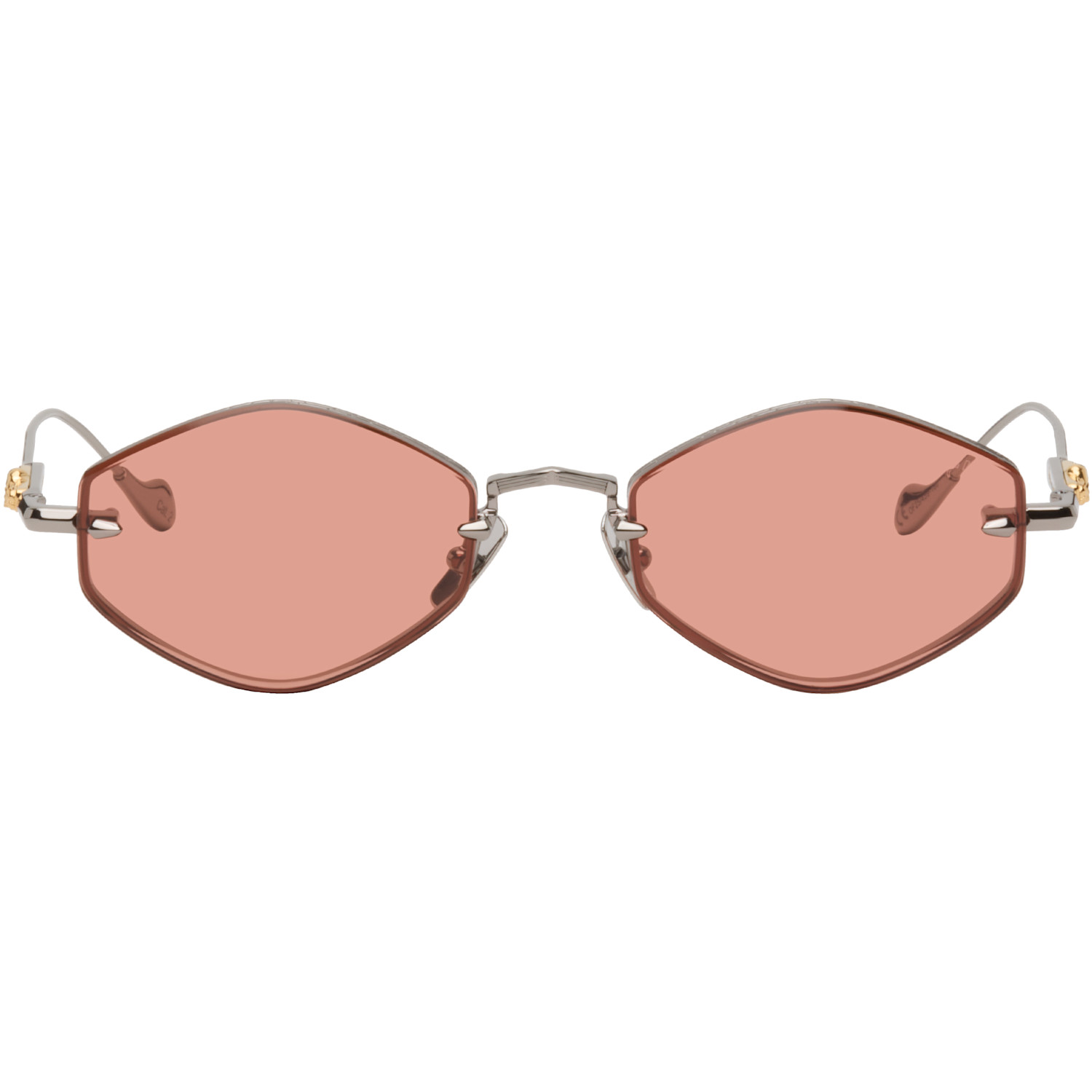 Cutler and Gross Gunmetal The Great Frog Edition Carol Rectangular Sunglasses