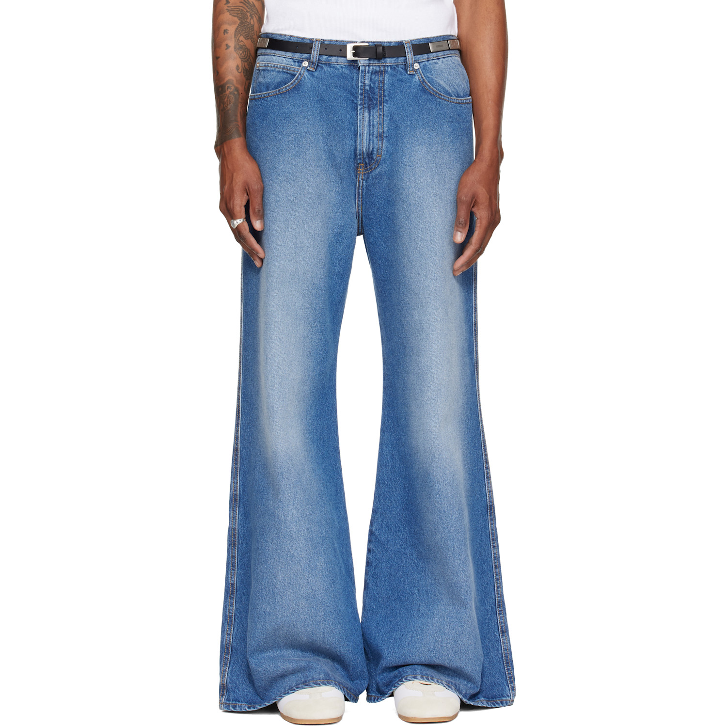 LU'U DAN Blue Denim Phat Jeans