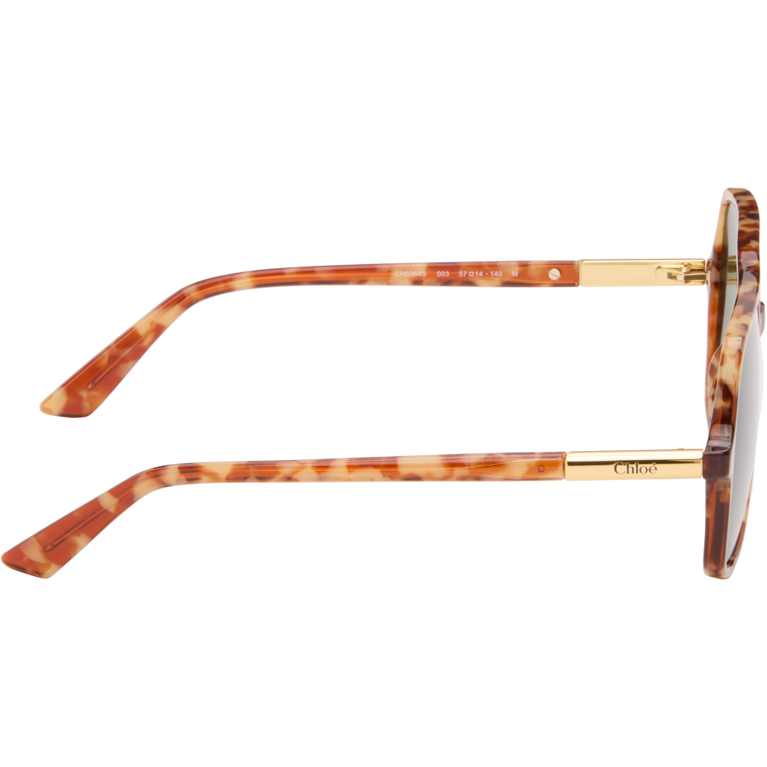  Chloé Brown Aviator Sunglasses 