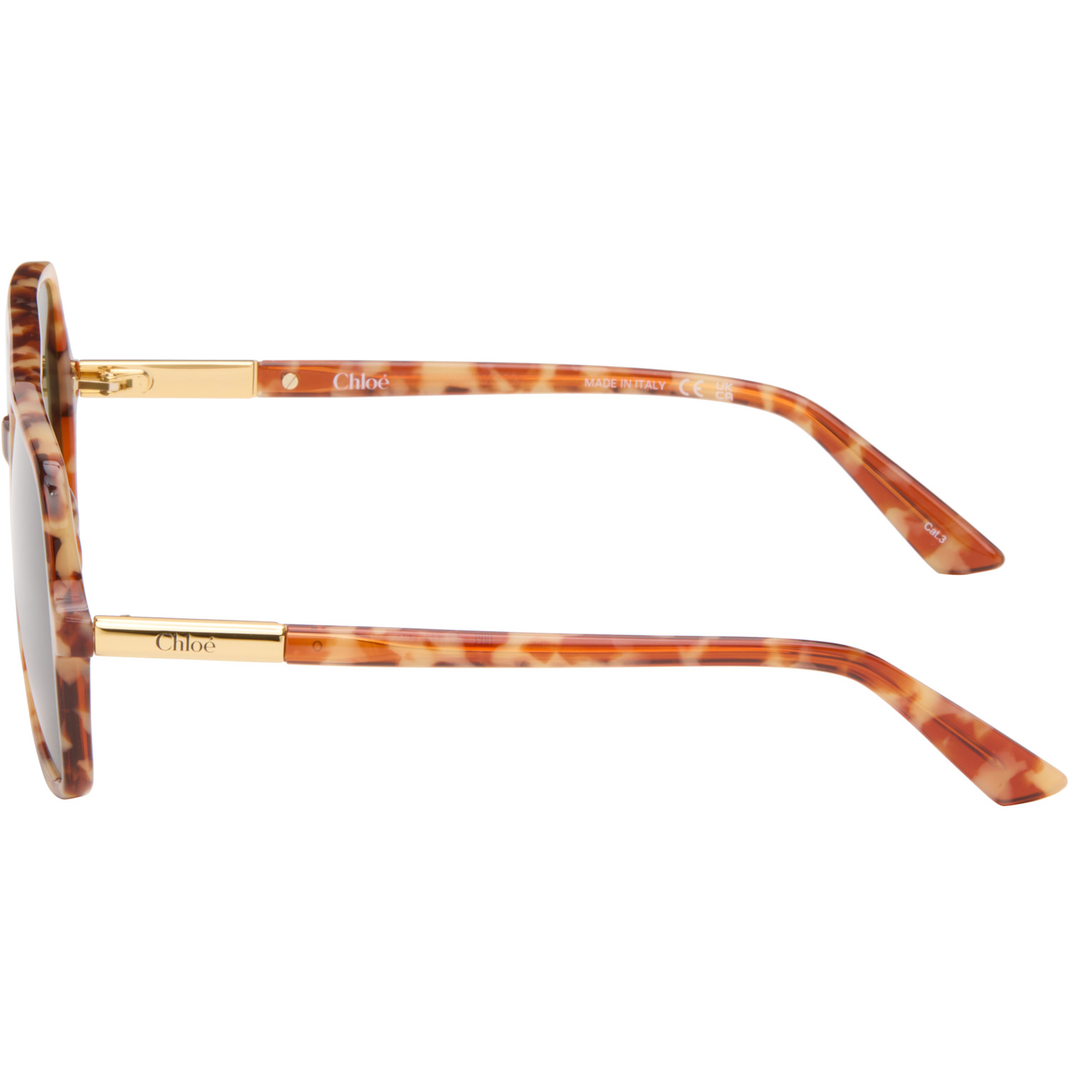  Chloé Brown Aviator Sunglasses 