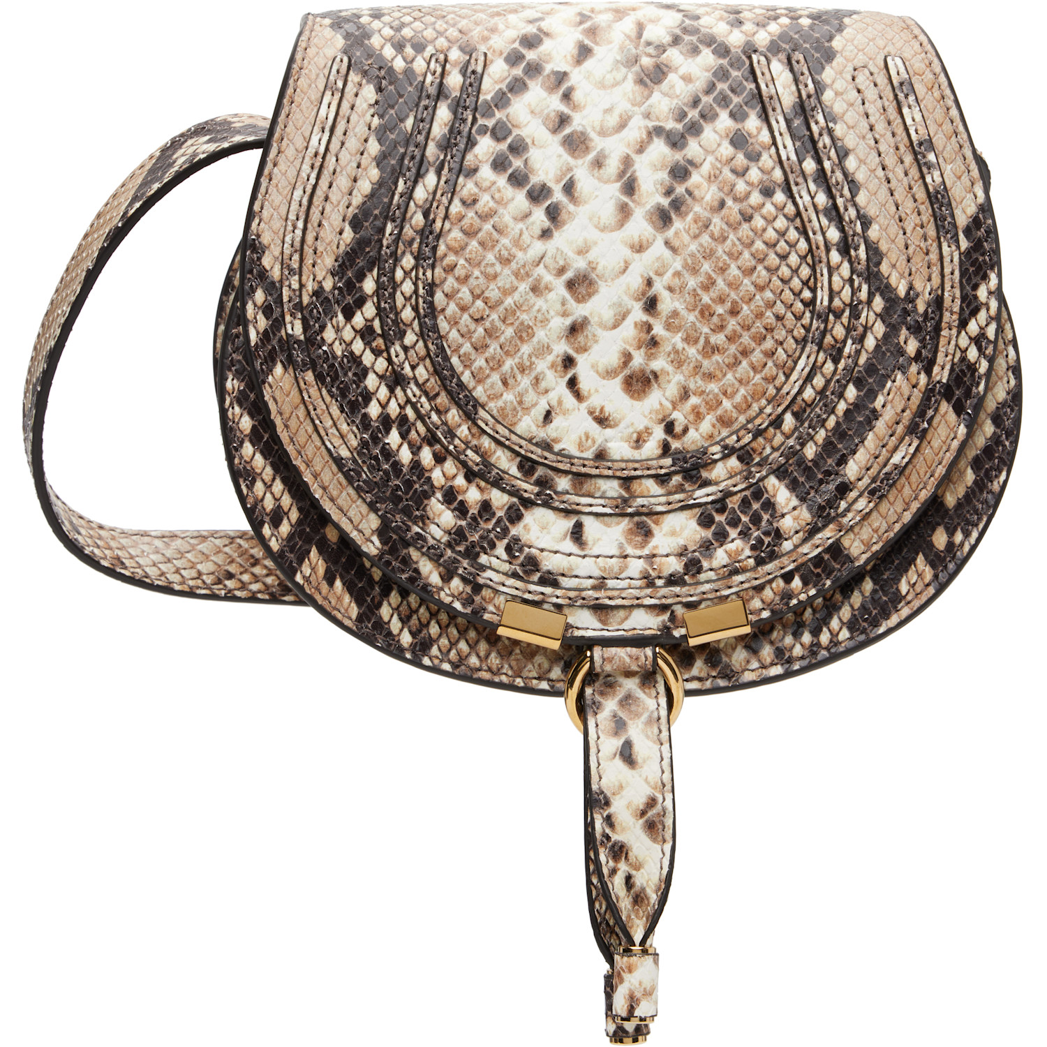 Chloé Beige Small Marcie Saddle Bag
