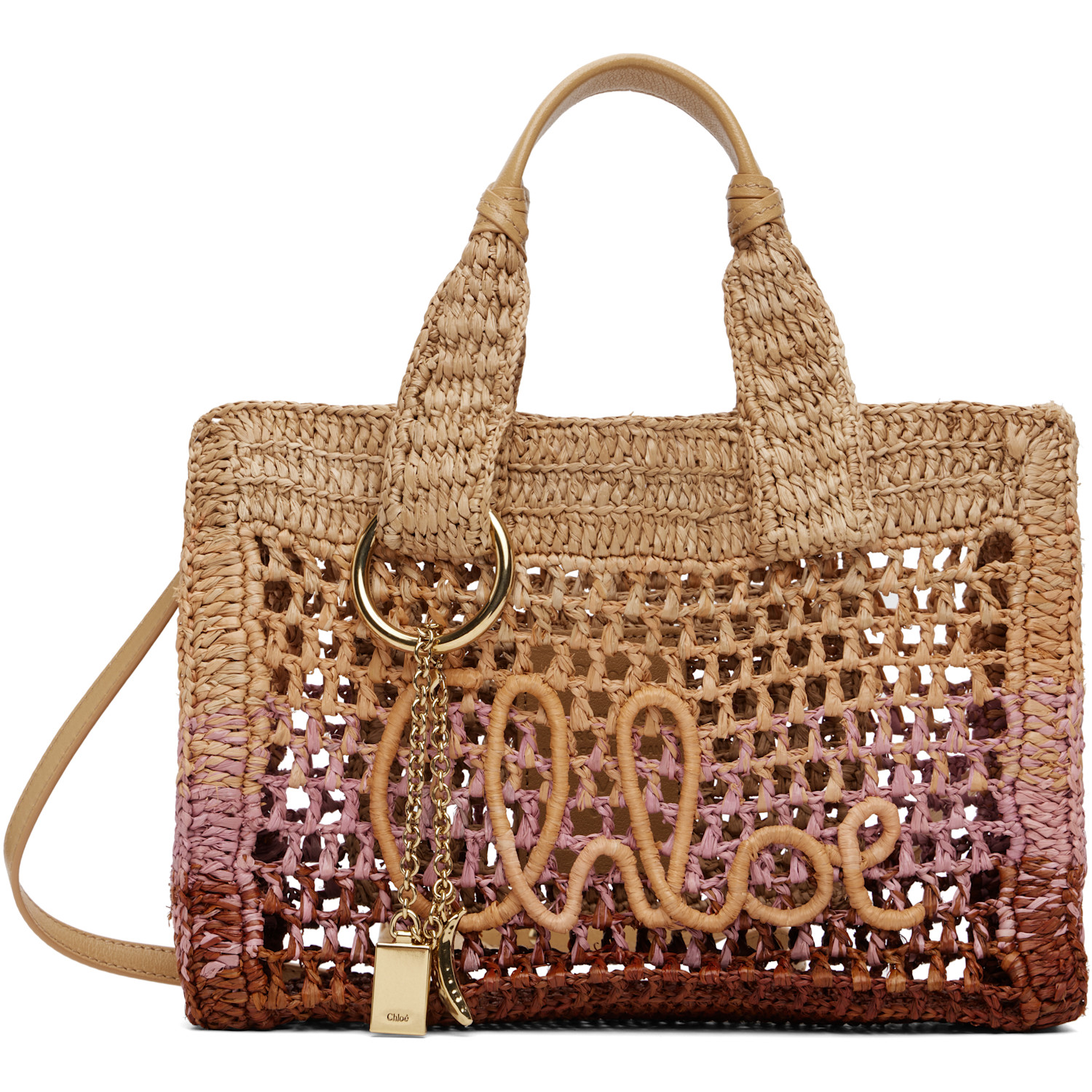 Chloé Tan Small Summer Banana East-West Tote