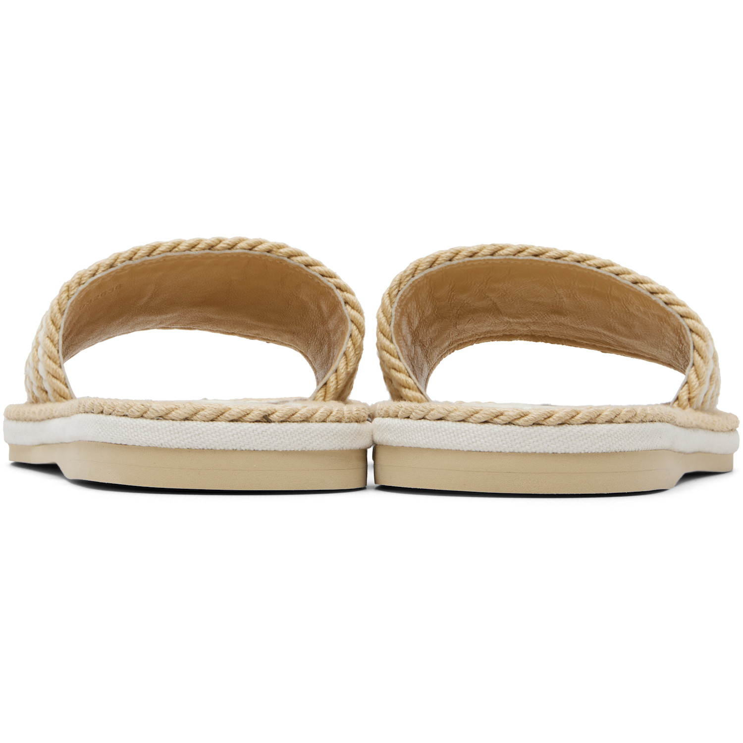  Chloé Beige 'chloé Sand' Slides 