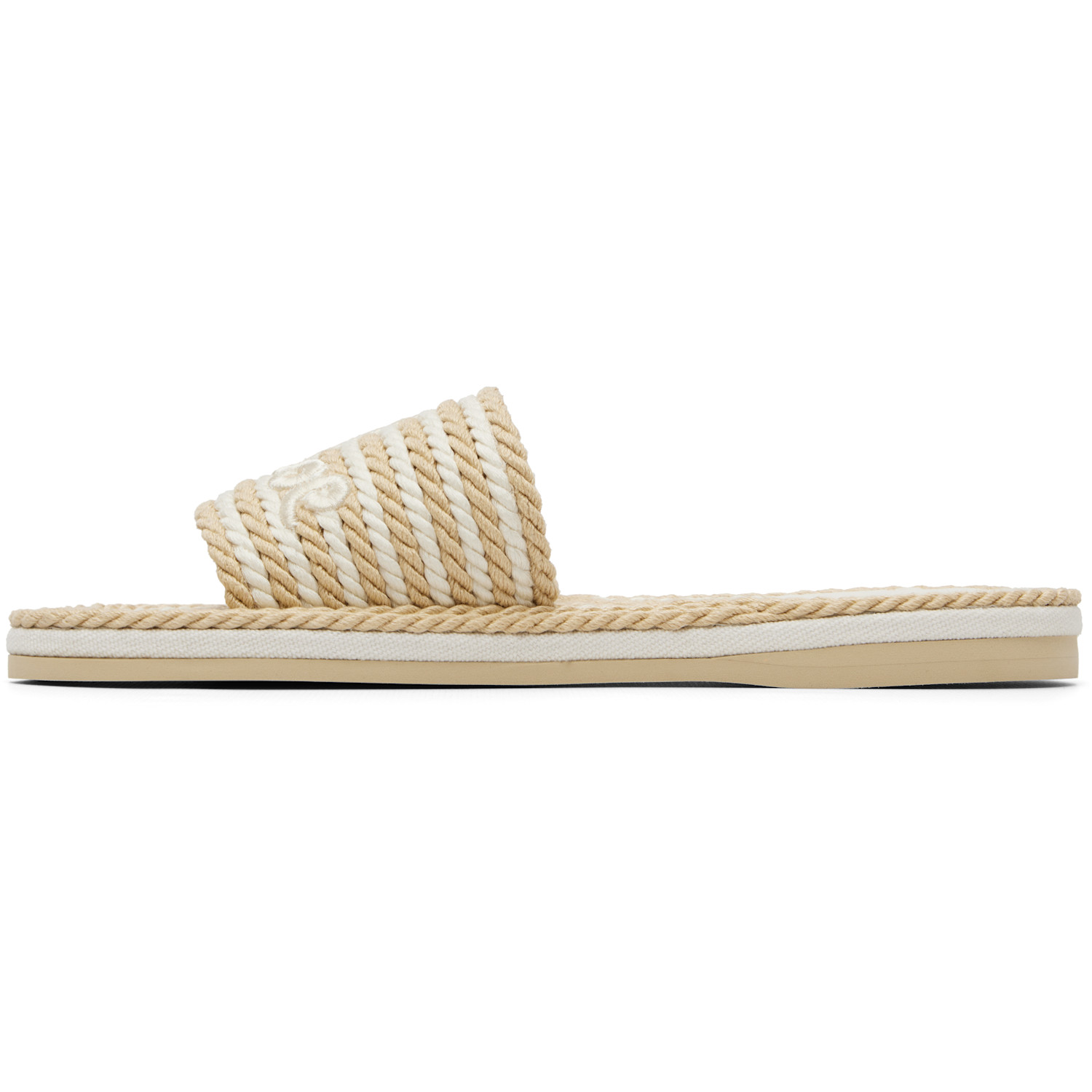  Chloé Beige 'chloé Sand' Slides 