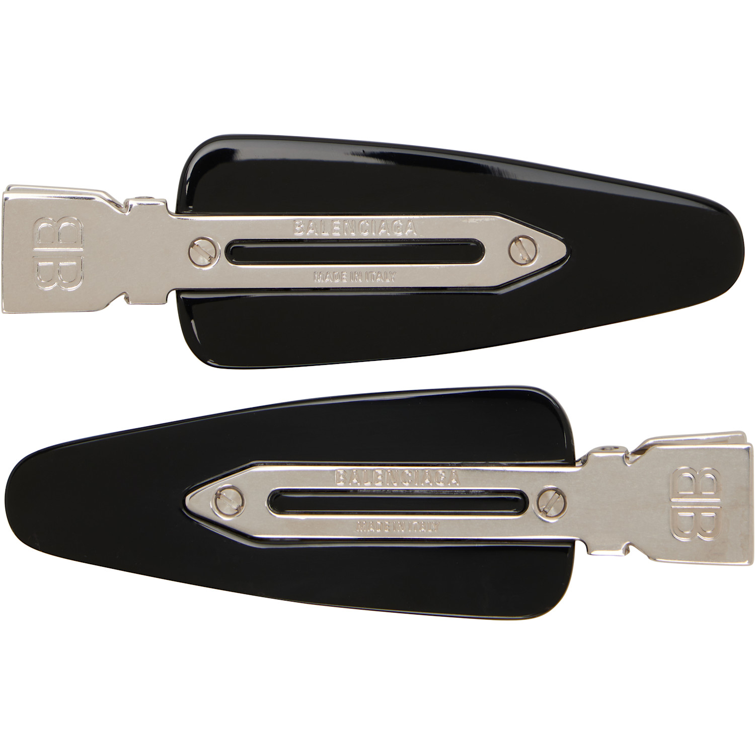 Balenciaga Black Salon 'BB' Clip Set