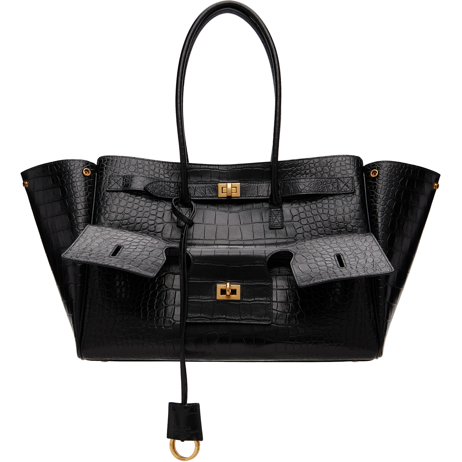 Balenciaga Black Bel Air M Carry All Bag