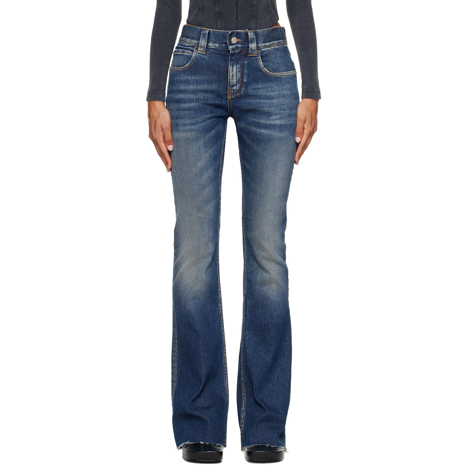 Balenciaga Blue Slim Fit Bootcut Jeans