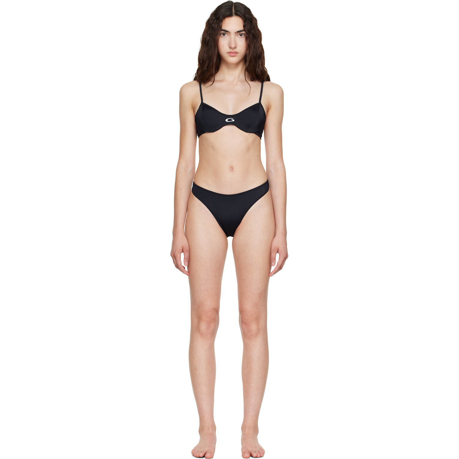 Balenciaga Black Sporty Bikini