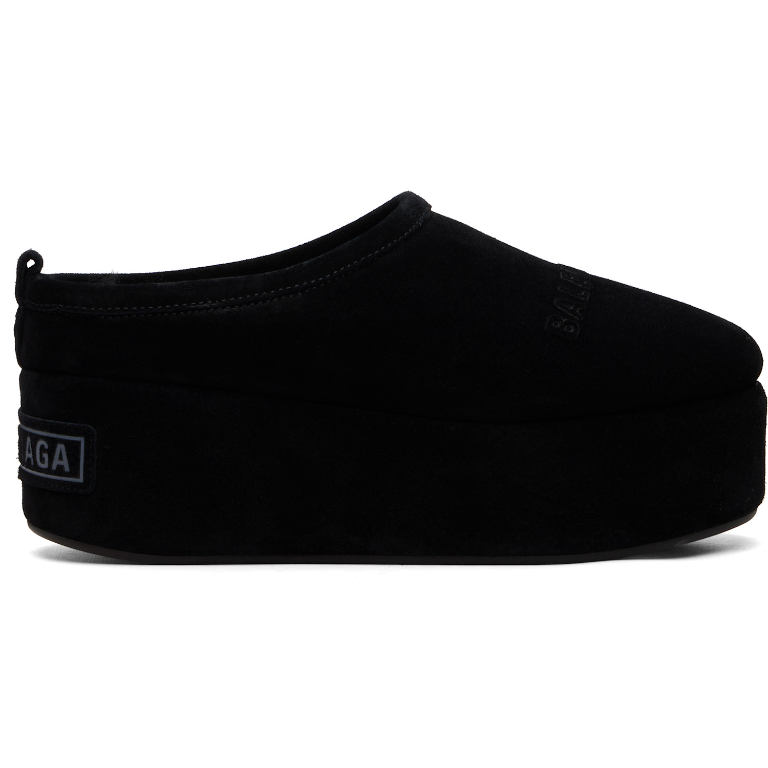 Balenciaga Black Alaska Soft Platform Loafers