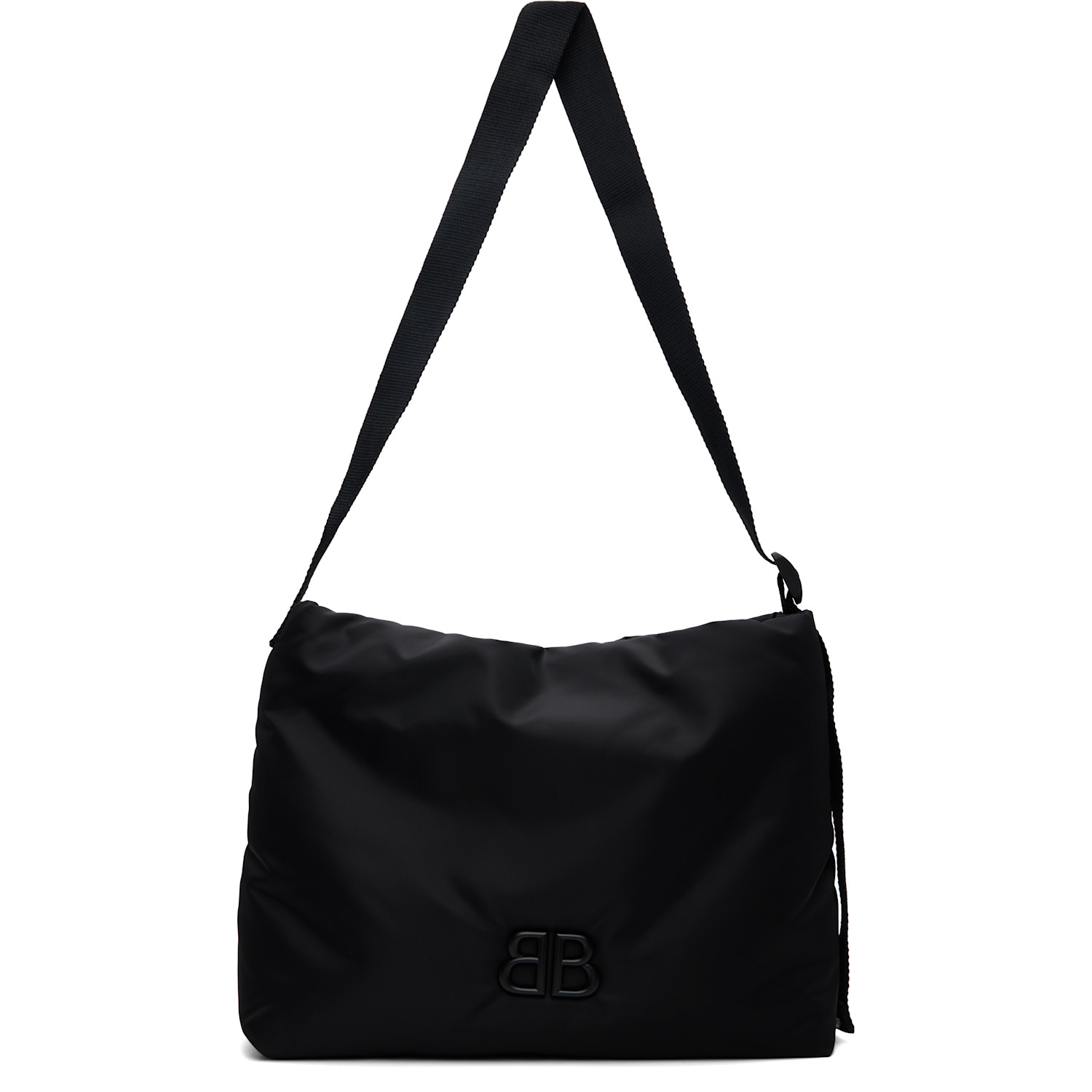 Balenciaga Black Nylon Twill Monaco Bag