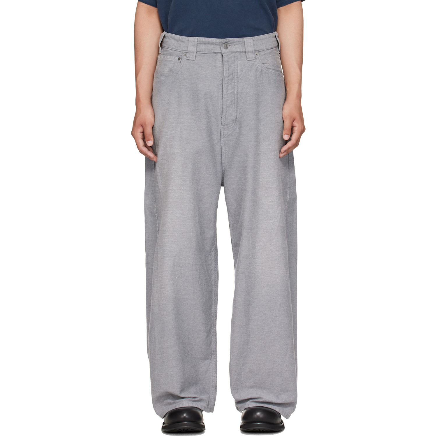 Balenciaga Gray Trompe L'œil Jeans