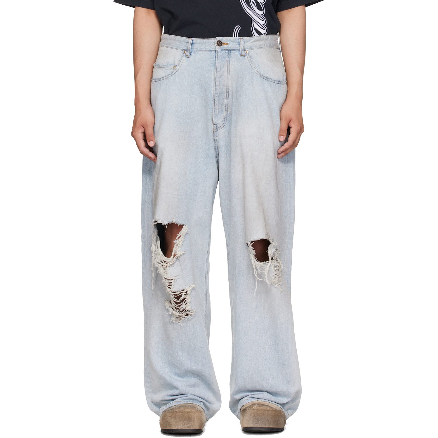 Balenciaga Blue Baggy Jeans