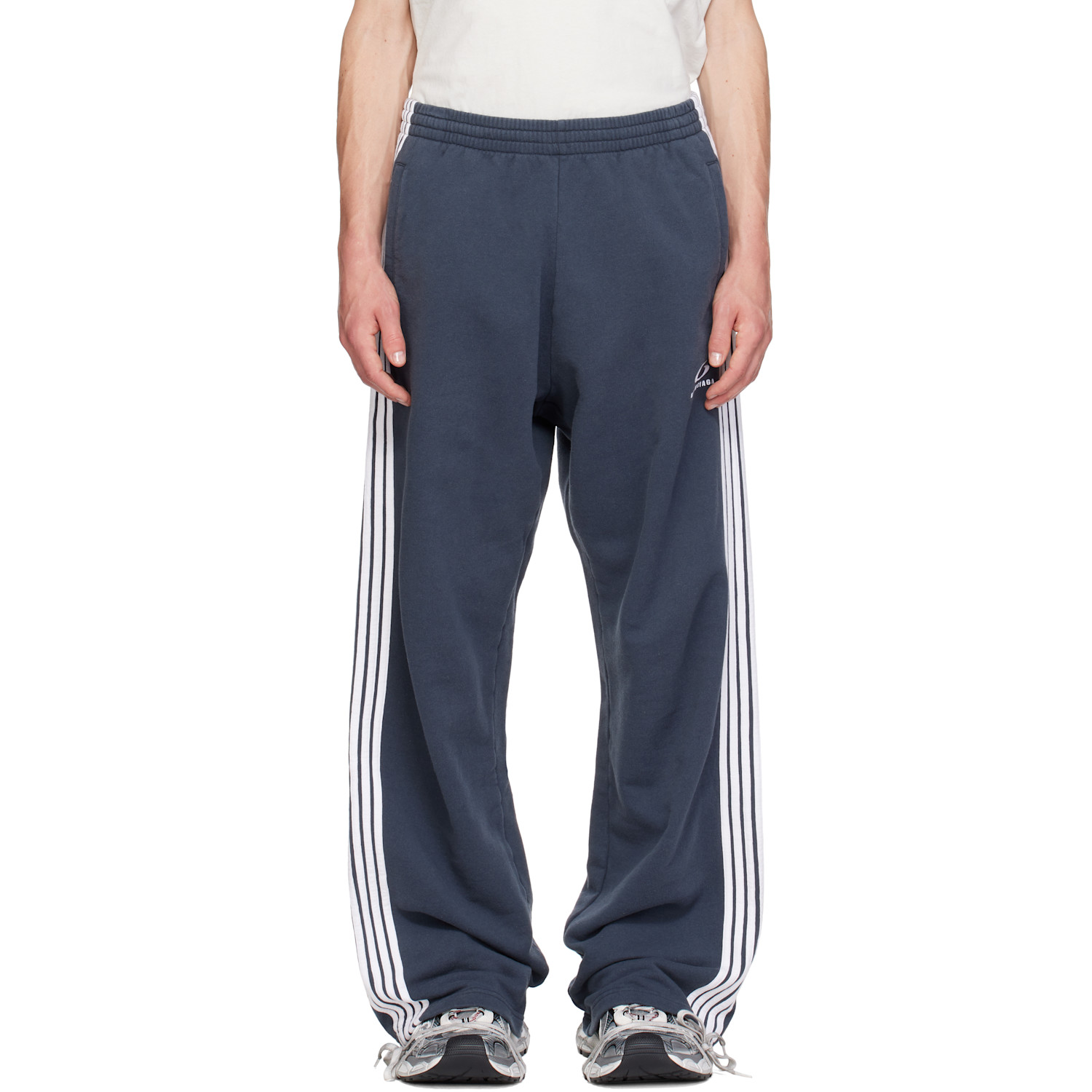 Balenciaga Navy Baggy Sweatpants