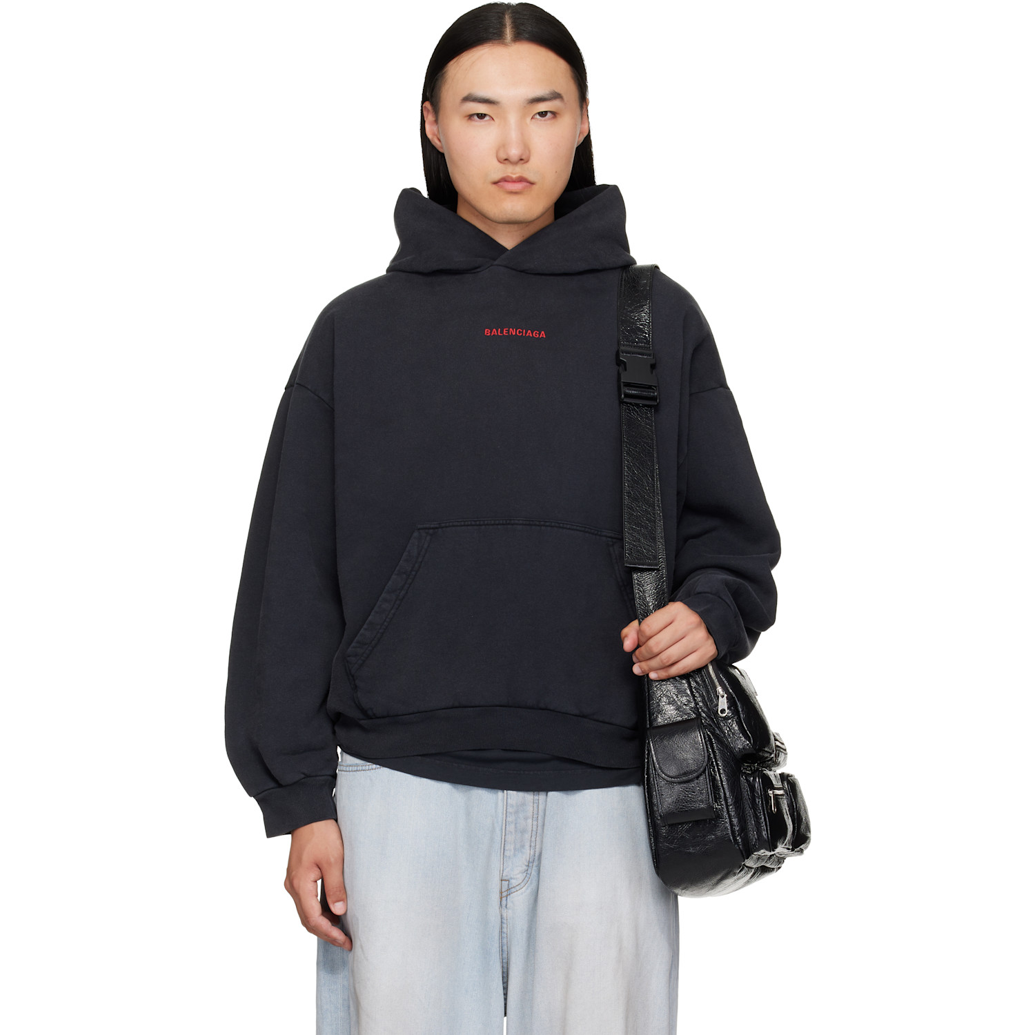 Balenciaga Black Faded Hoodie