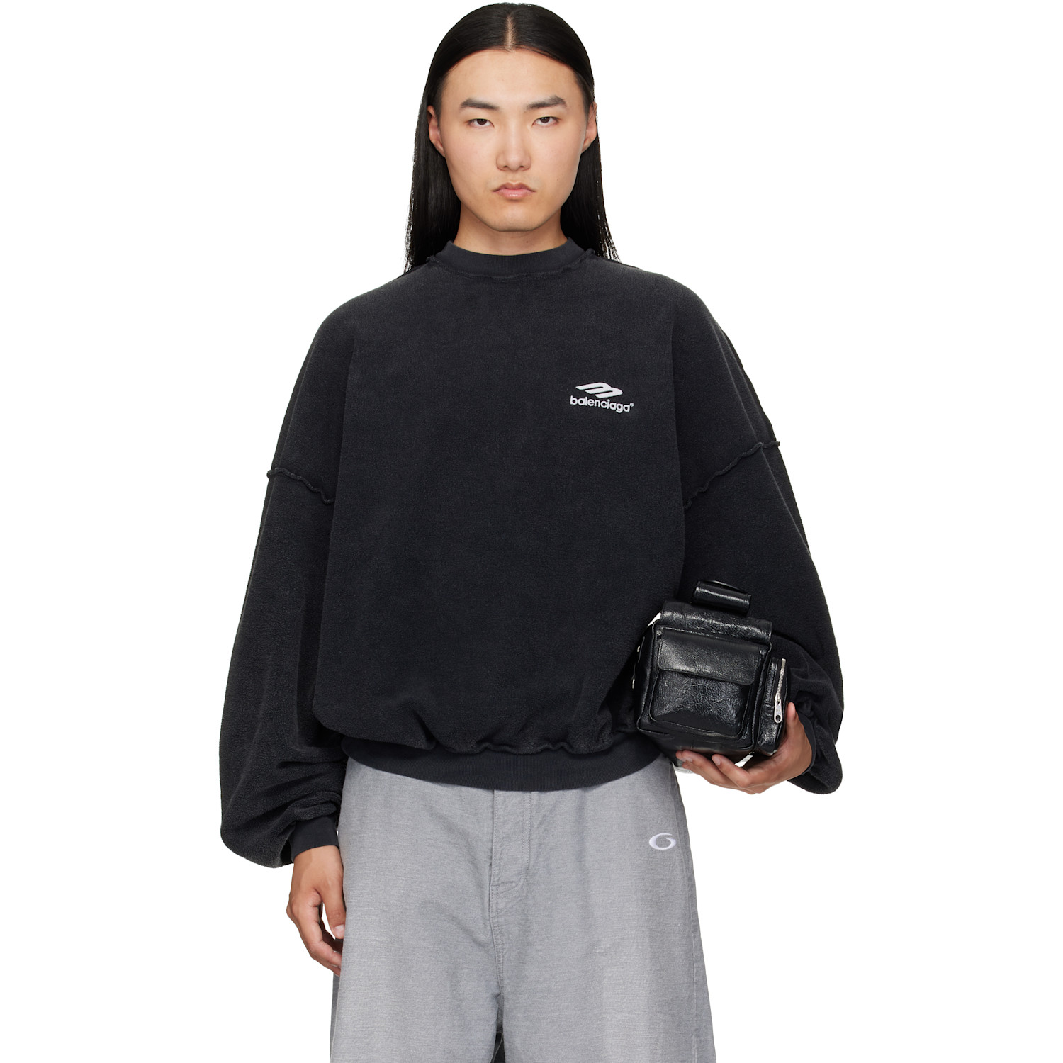 Balenciaga Black Inside Out Sweatshirt