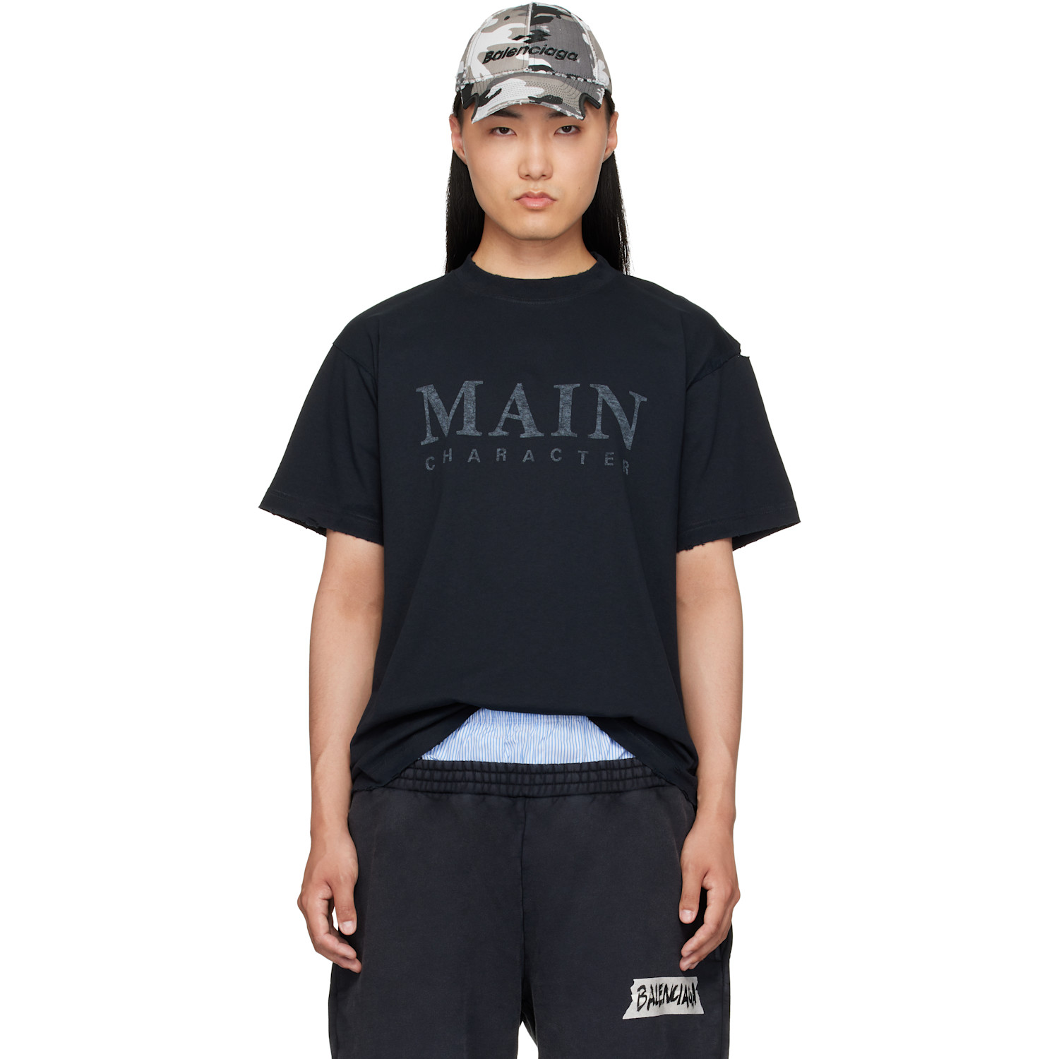 Balenciaga Black 'Main Character' T-Shirt