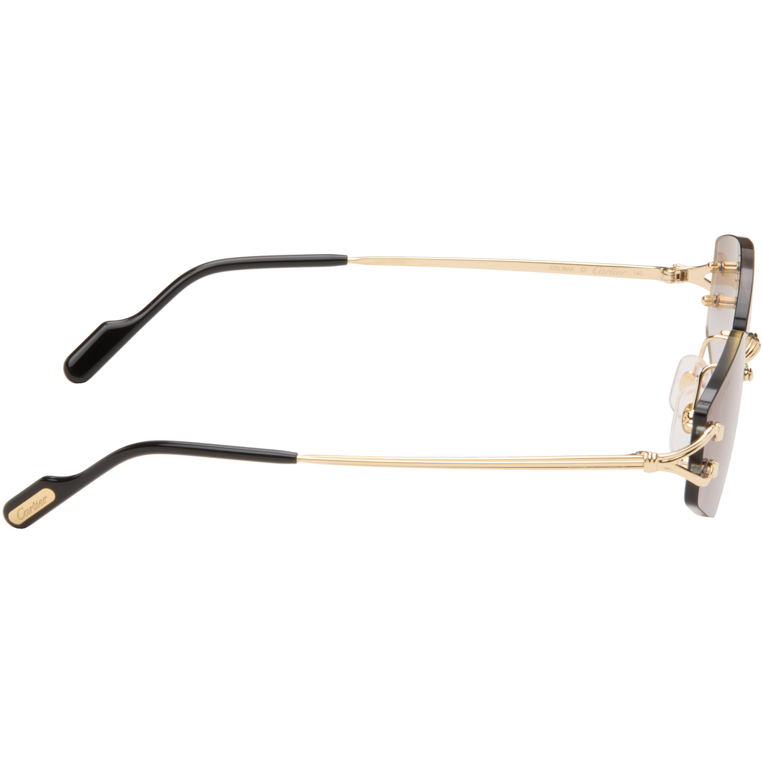  Cartier Gold Classic C Motif Sunglasses 