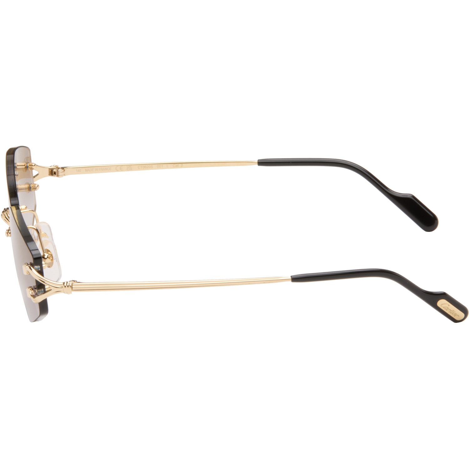  Cartier Gold Classic C Motif Sunglasses 
