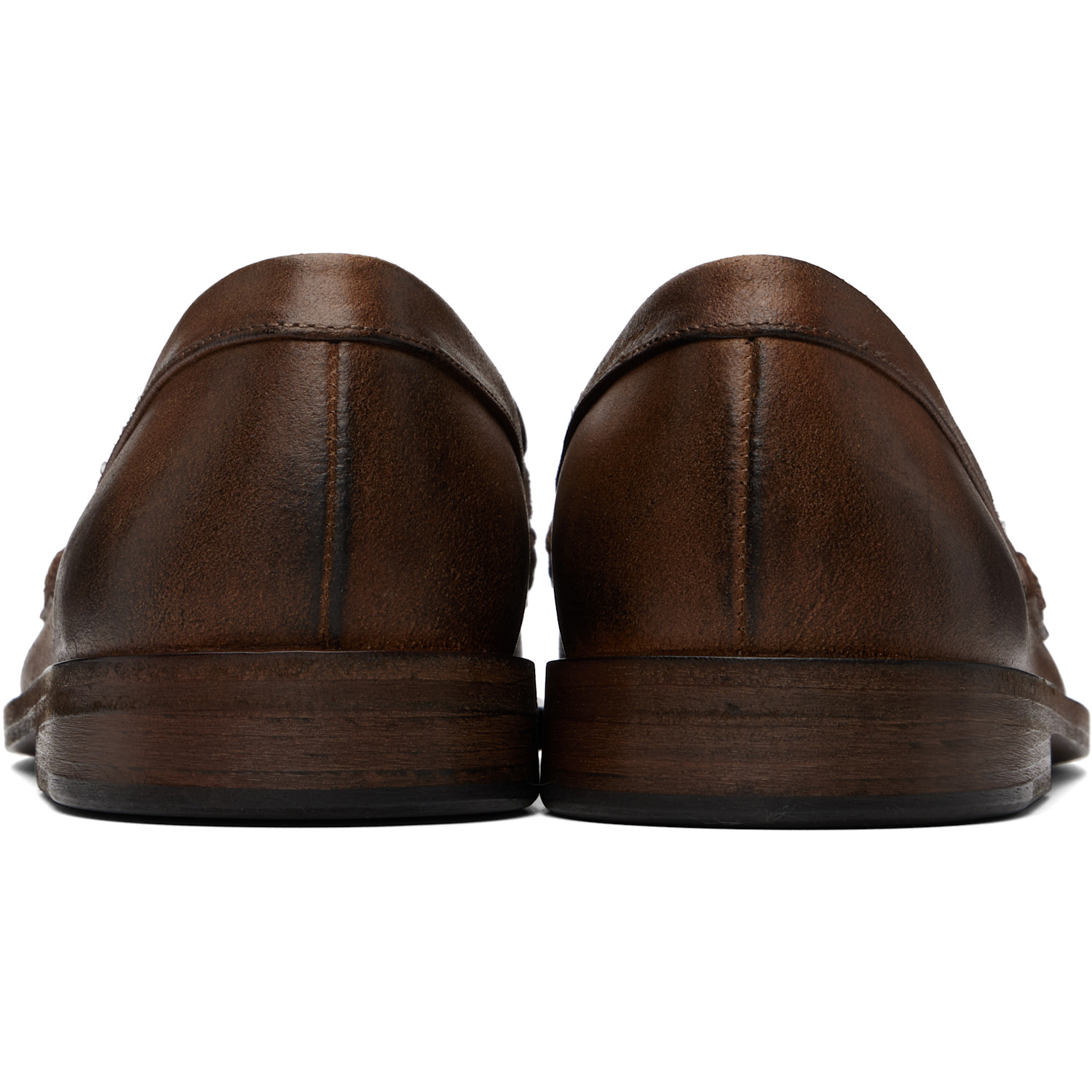  Marsèll Brown Mocasso Leather Loafers 