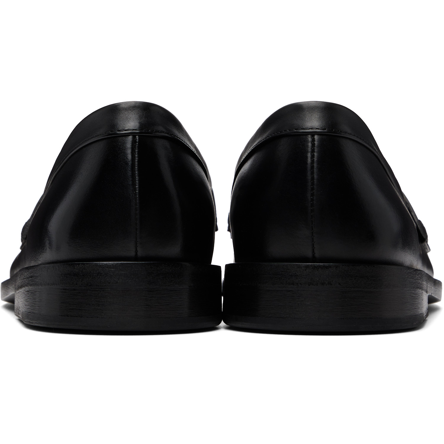  Marsèll Black Mocasso Leather Loafers 