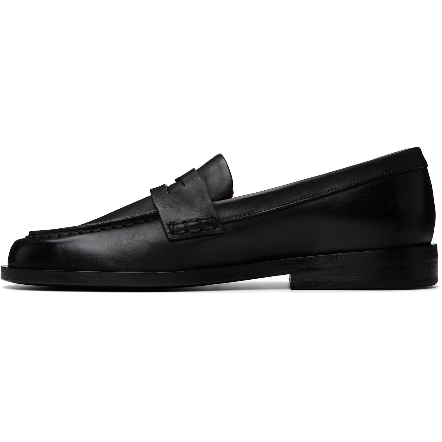 Marsèll Black Mocasso Leather Loafers 