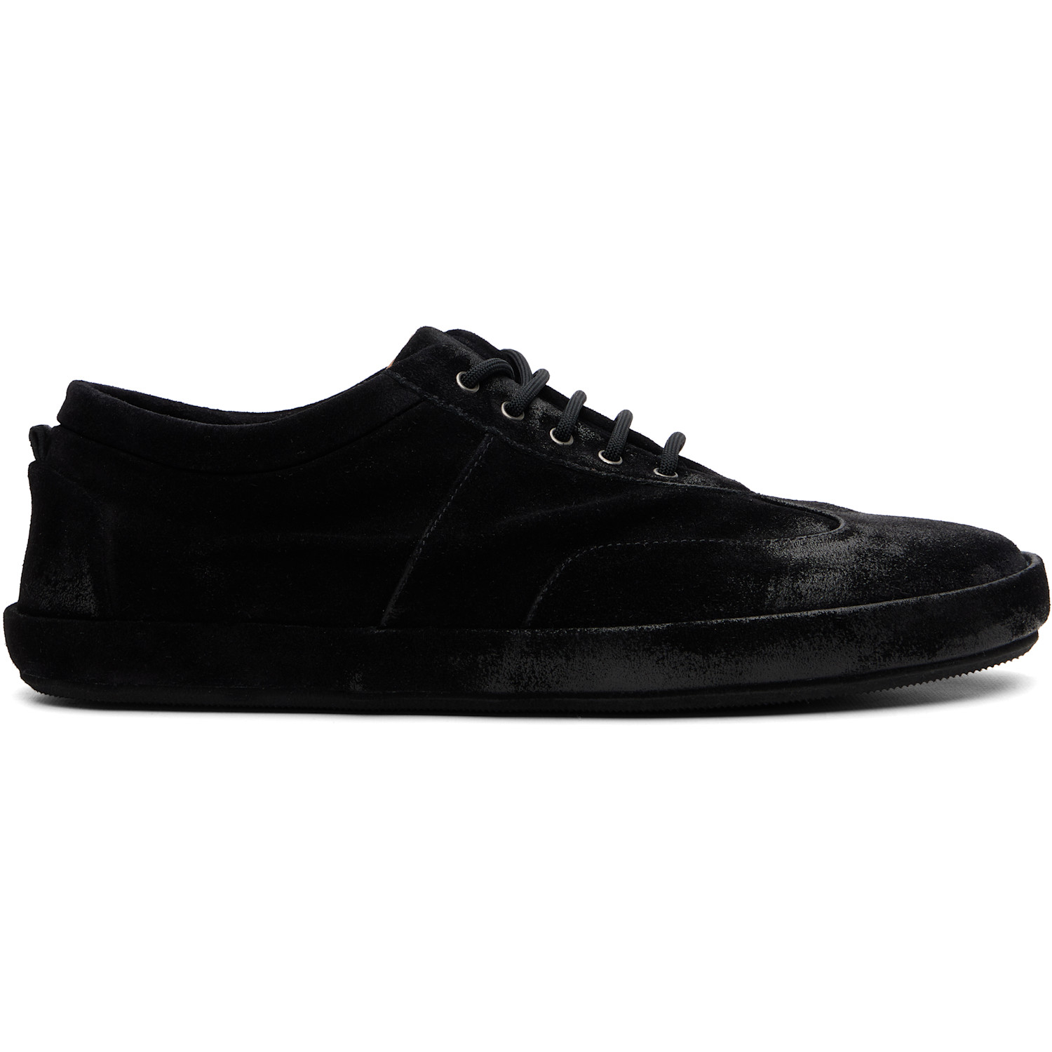Marsèll Black Scatopelle Suede Sneakers