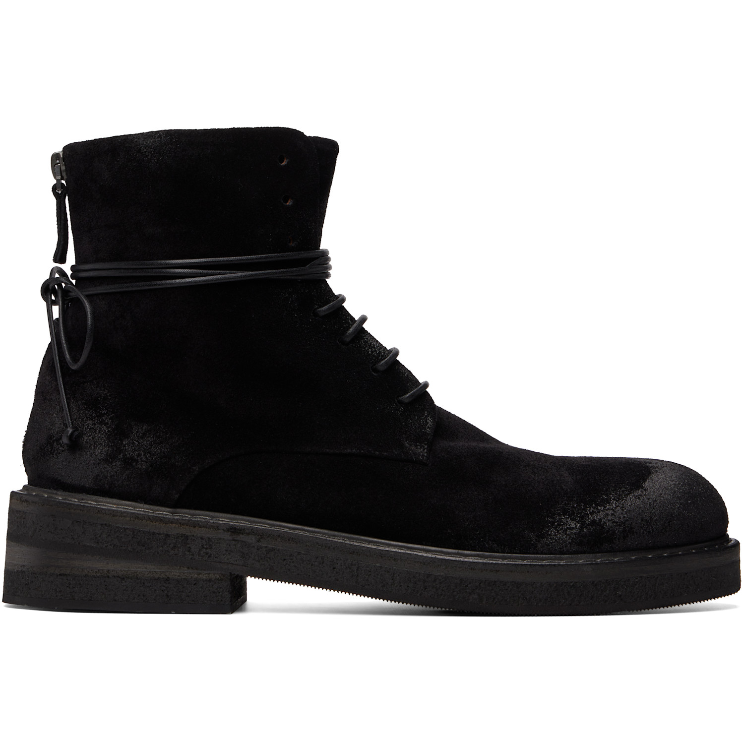 Marsèll Black Parrucca Combat Boots