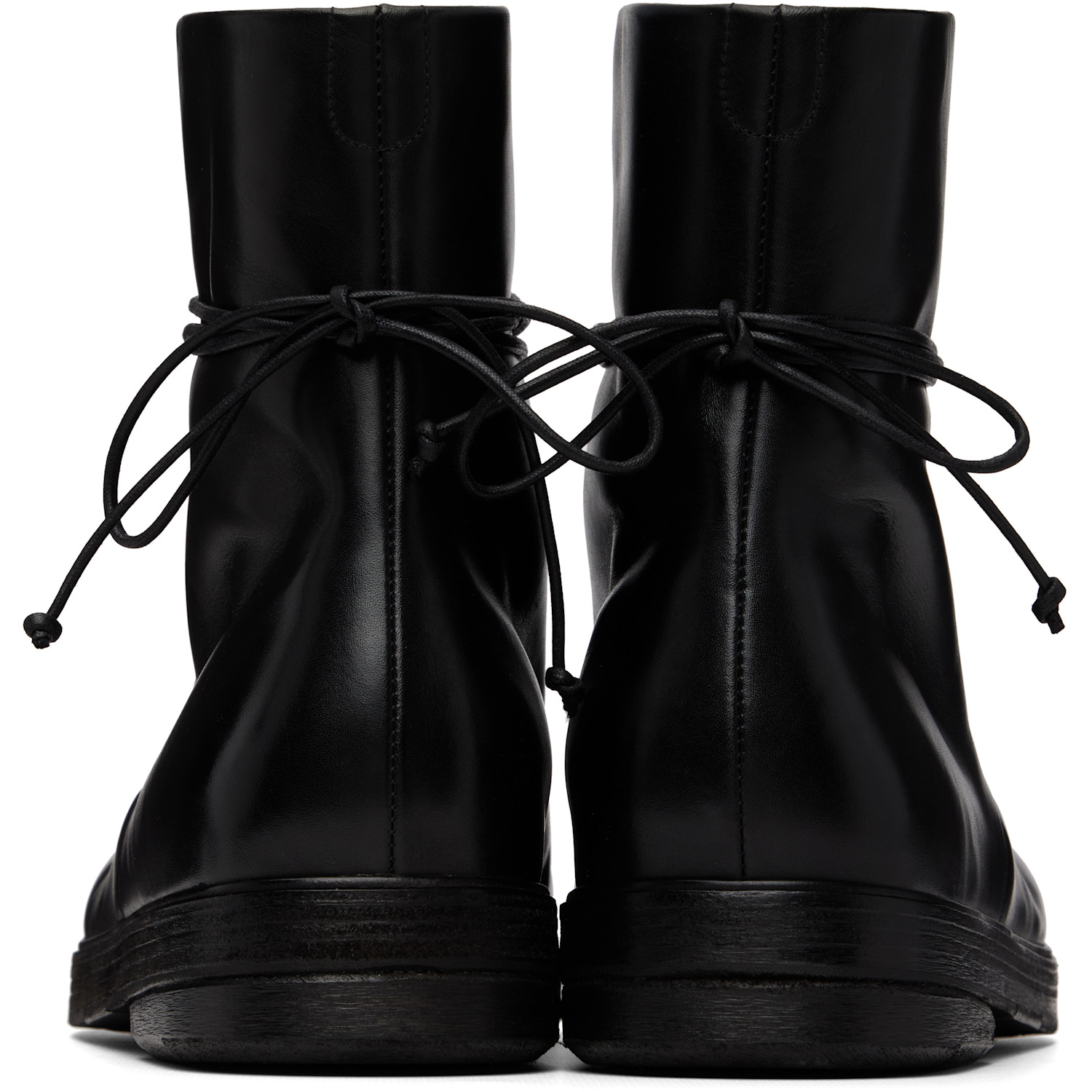  Marsèll Black Zucca Zeppa Combat Boots 