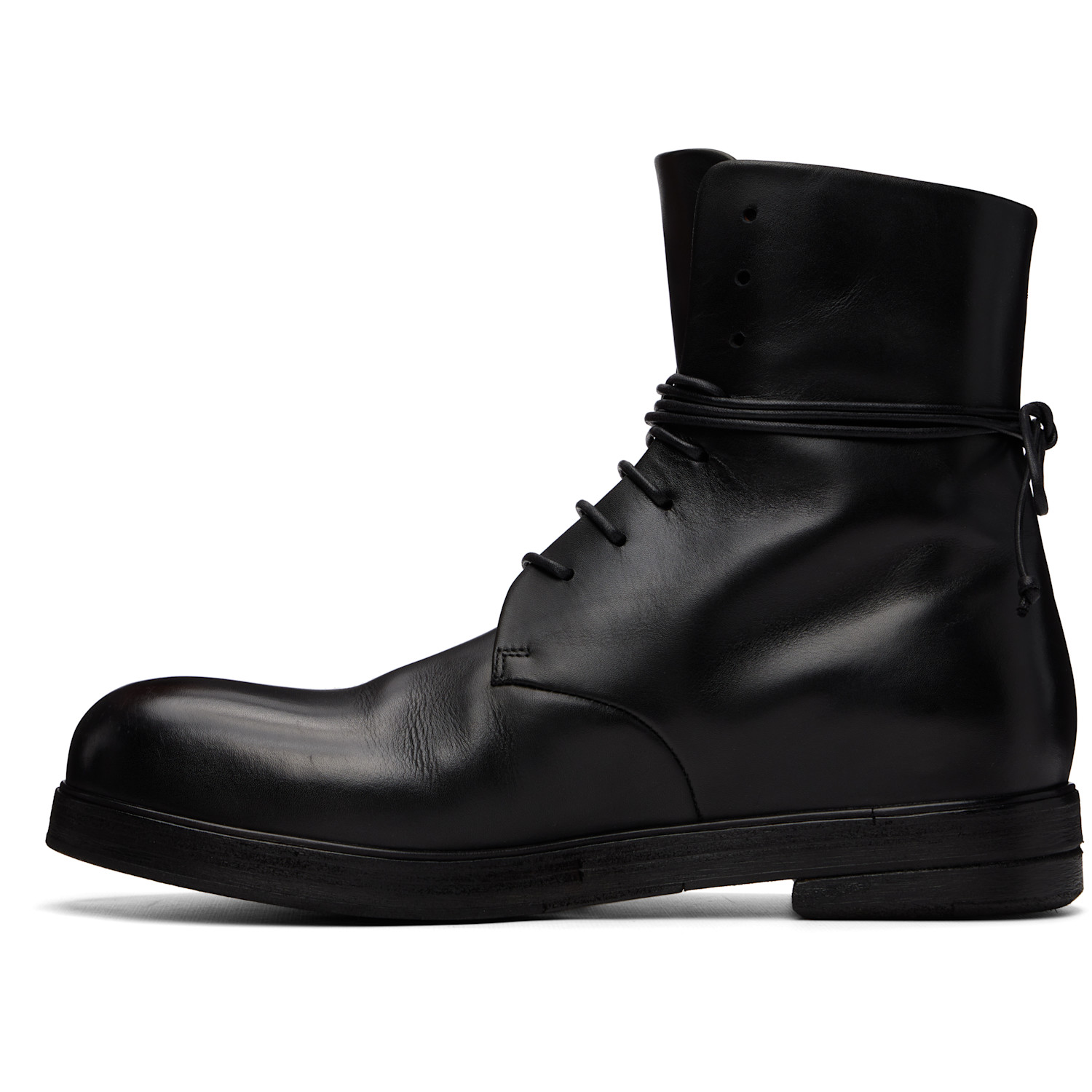  Marsèll Black Zucca Zeppa Combat Boots 