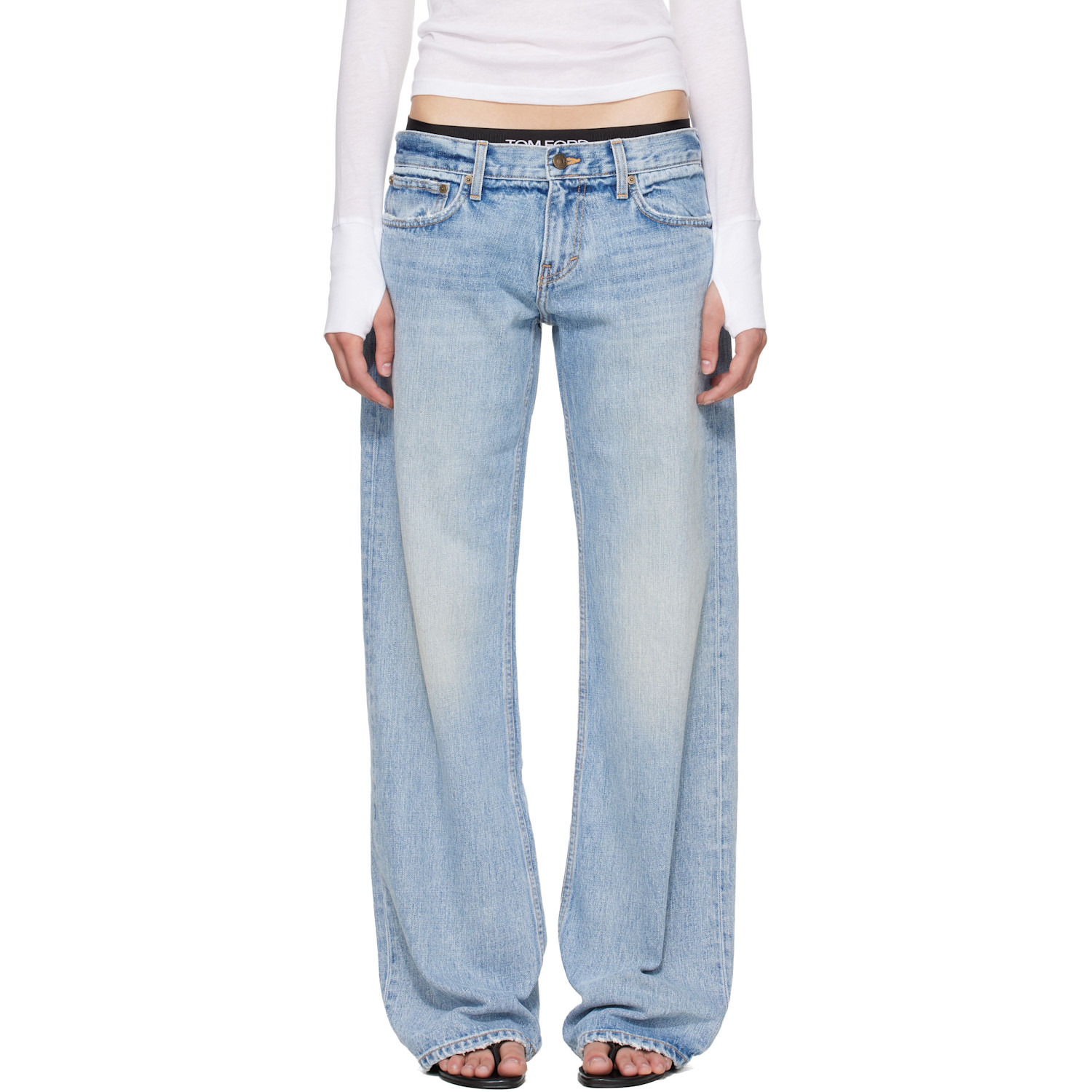 Raimundo Langlois Blue Bootcut Jeans