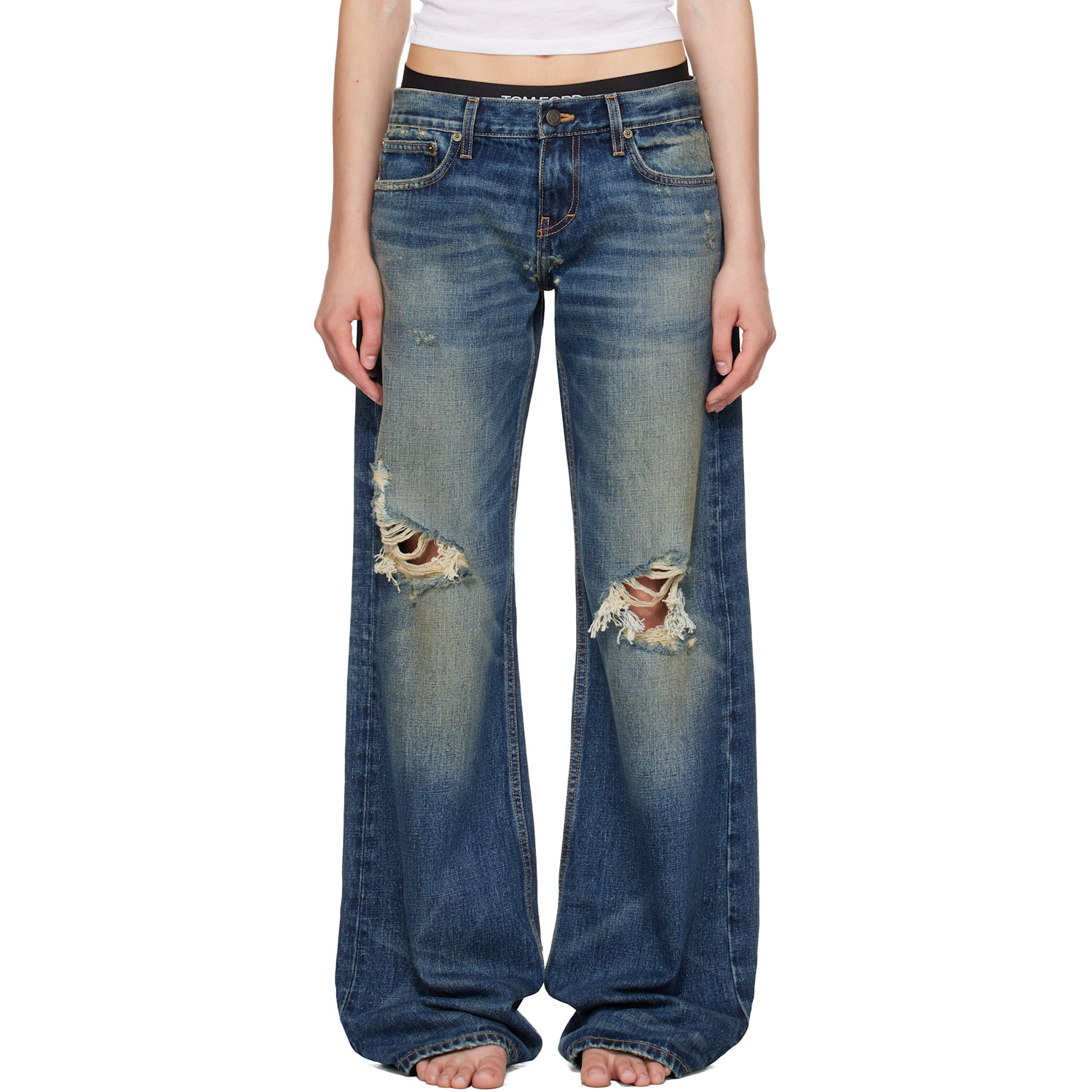 Raimundo Langlois Indigo Bootcut Jeans