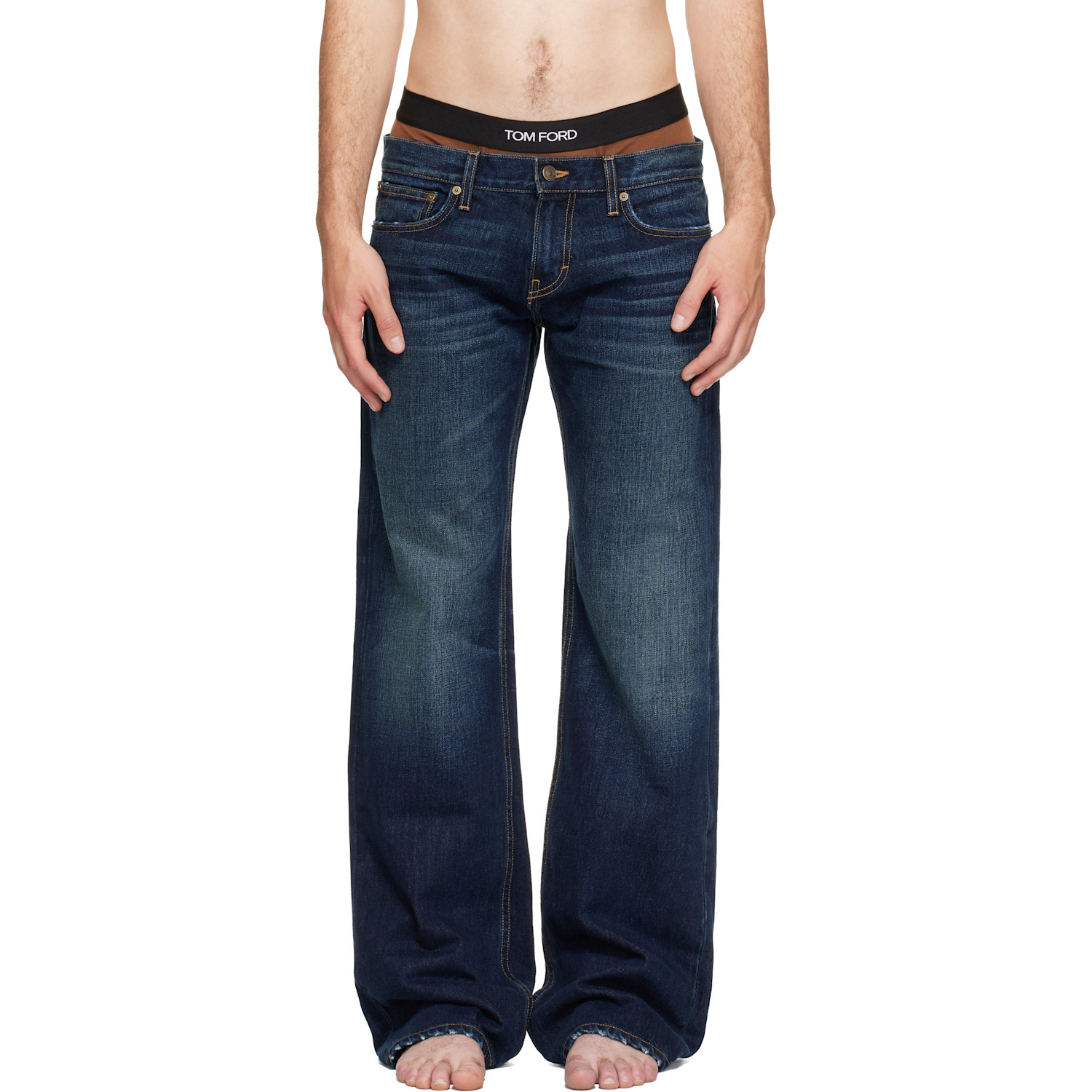 Raimundo Langlois Blue Bootcut Jeans