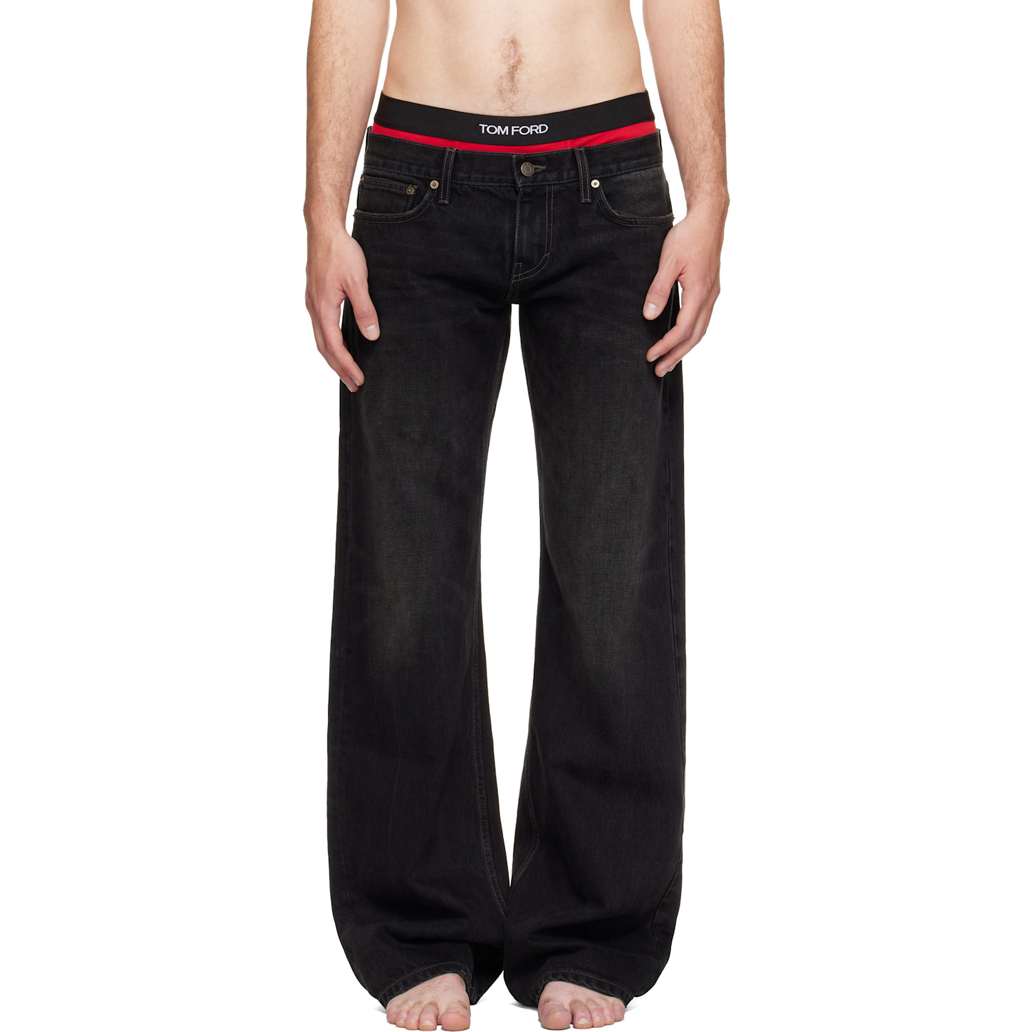 Raimundo Langlois Black Bootcut Jeans