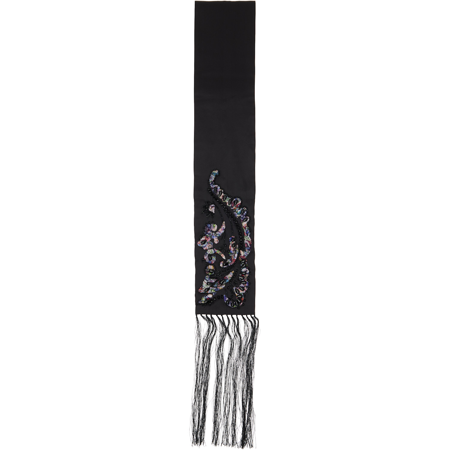 Dries Van Noten Black Fania Scarf