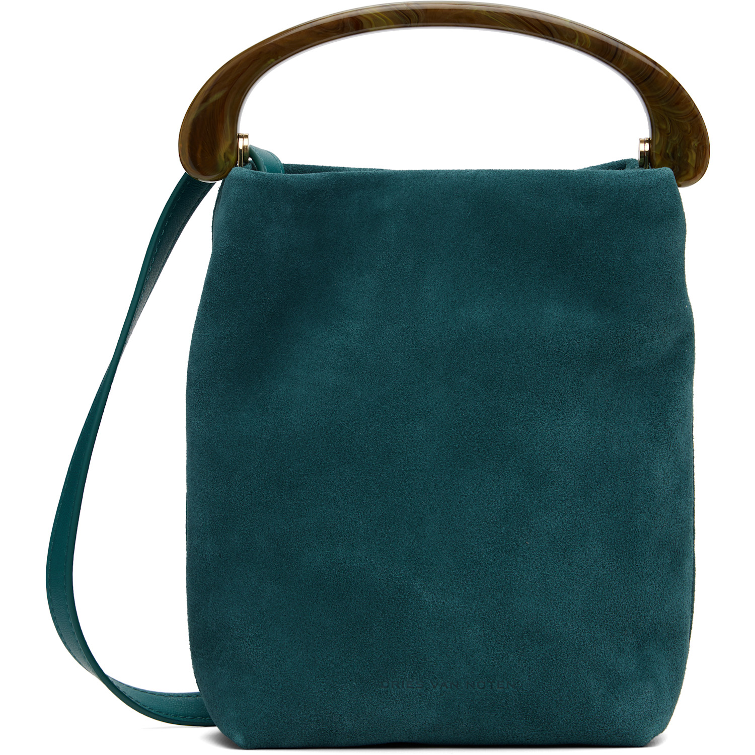 Dries Van Noten Blue Calf Leather Small Bag